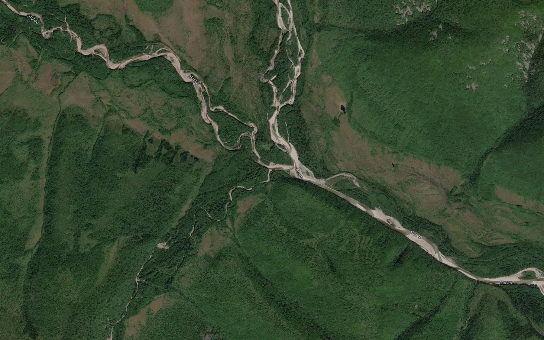 Satellite map of the Goropty