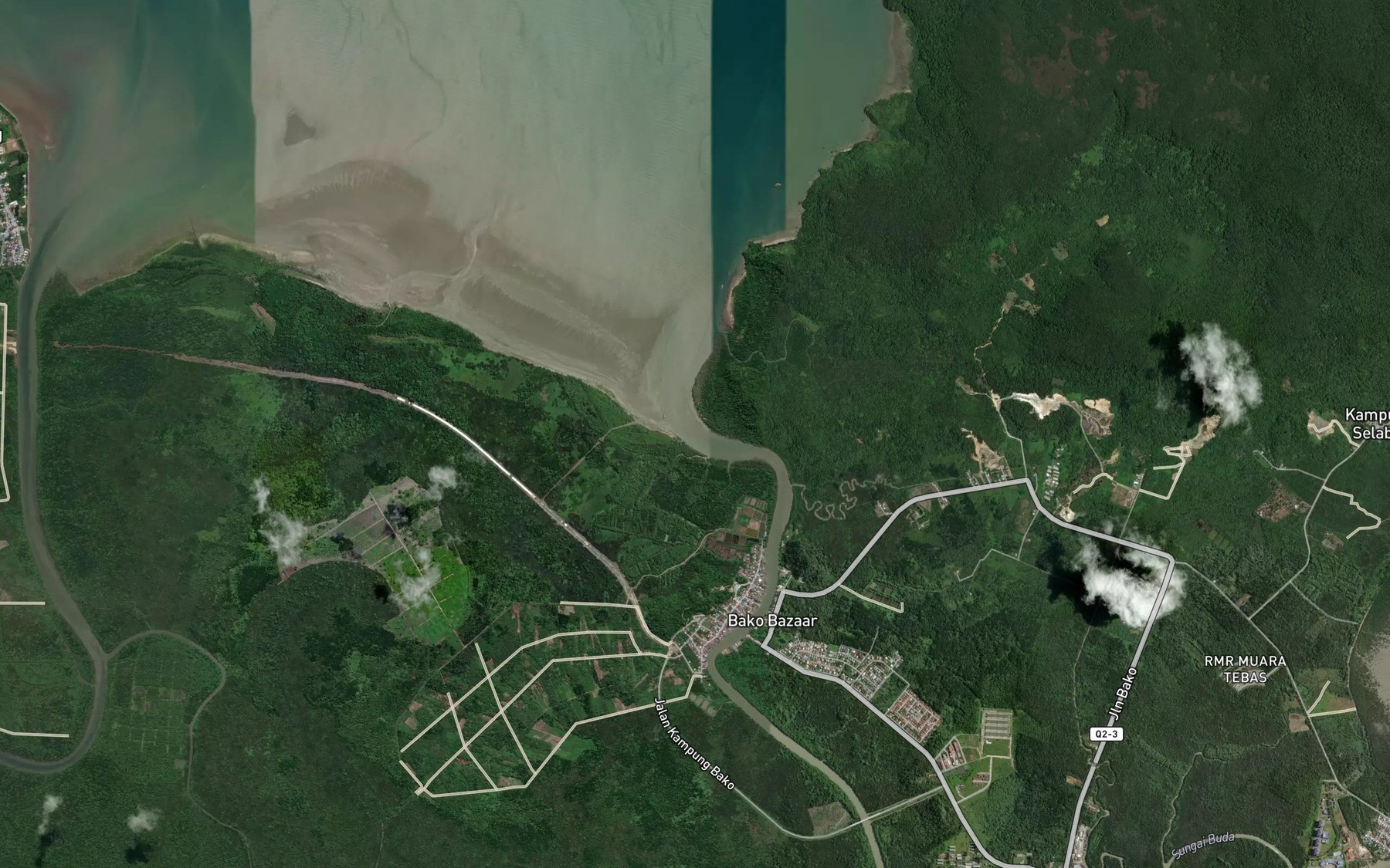 Satellite map of the Sungai Bako