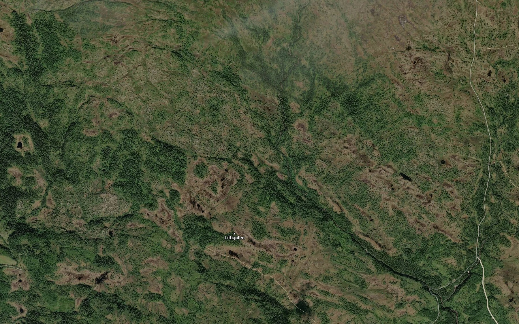 Satellite map of the Krokbekken
