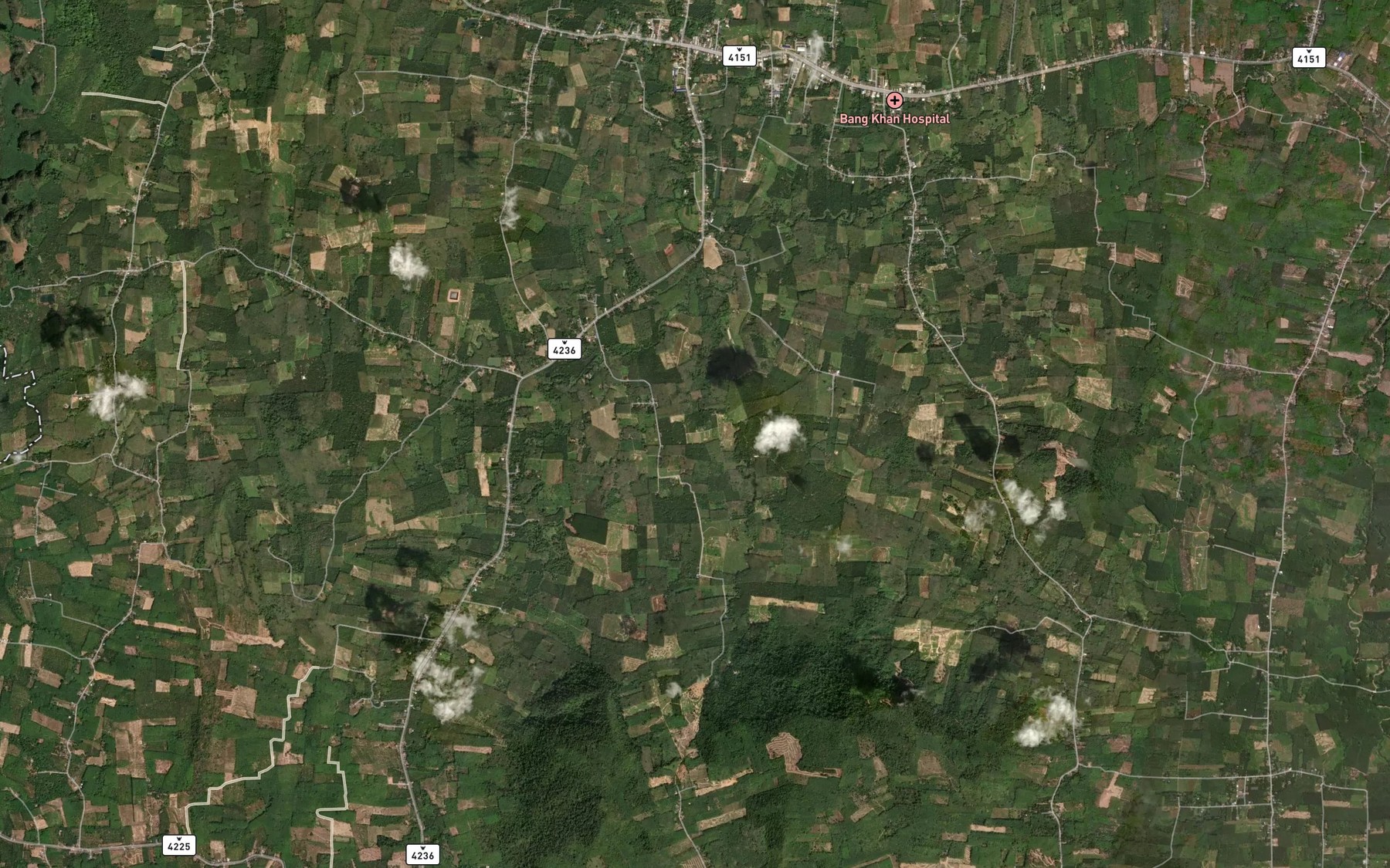 Satellite map of the Khlong Tha Pradu