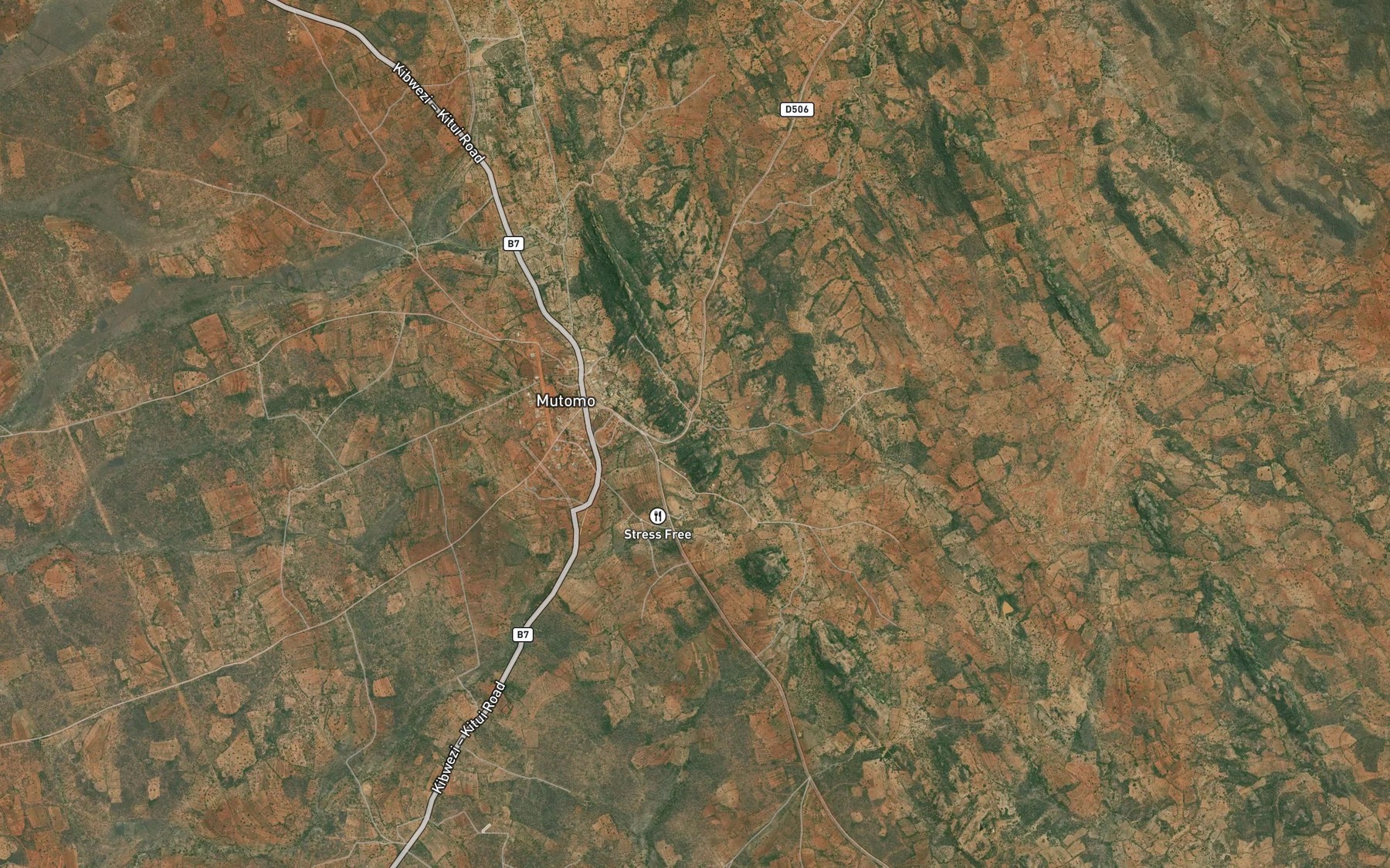 Satellite map of the Mukameni Dam