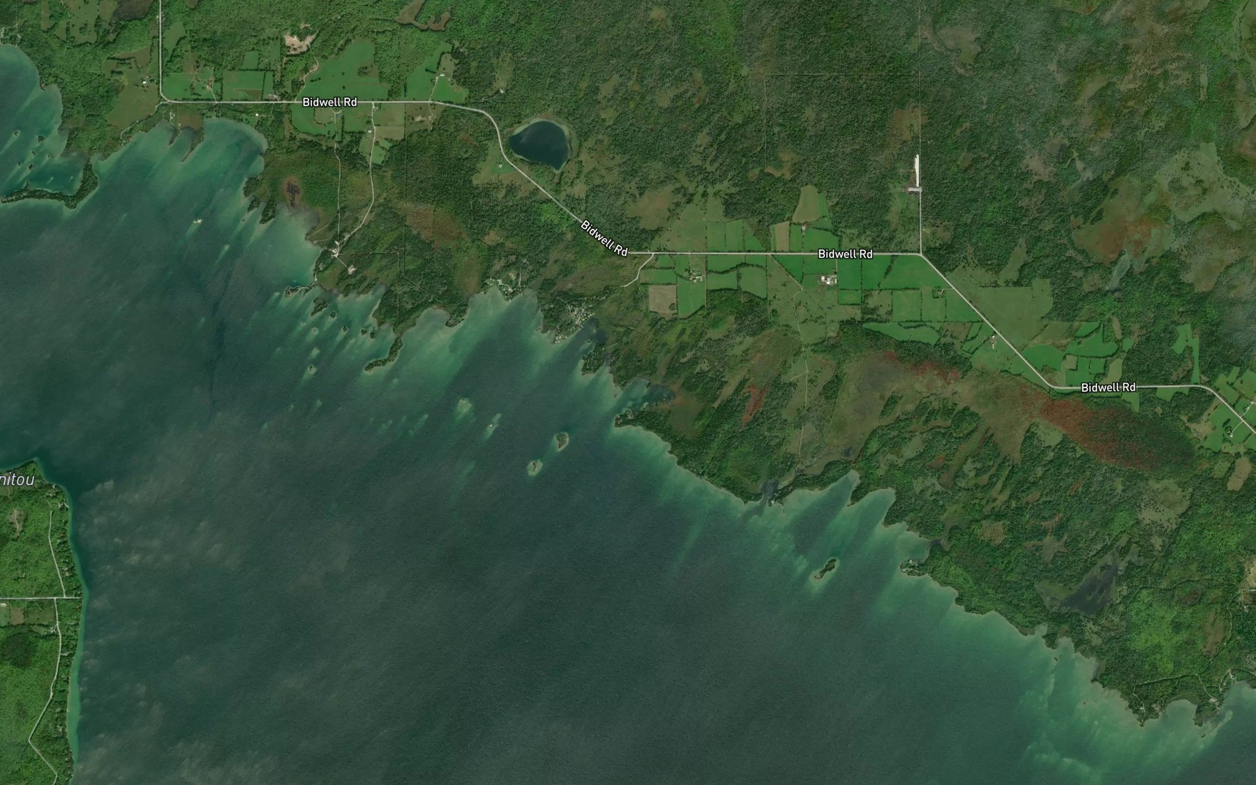 Satellite map of the Watson Bay