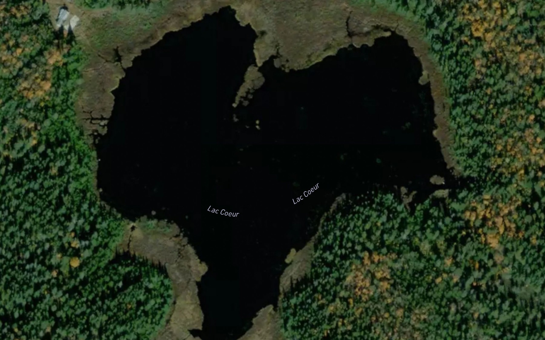 Satellite map of the Lac Coeur