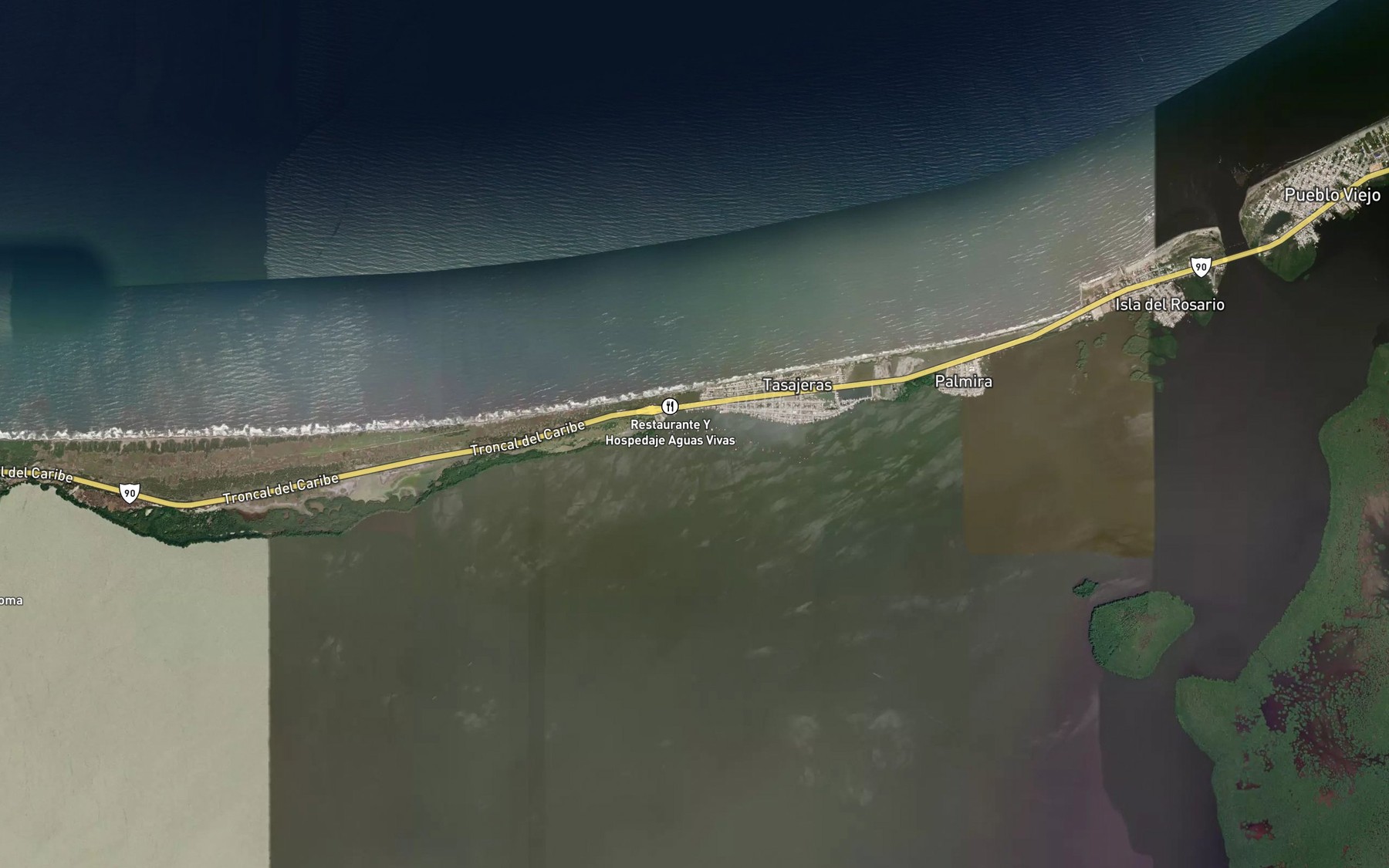 Satellite map of the Rincon de Aguaviva