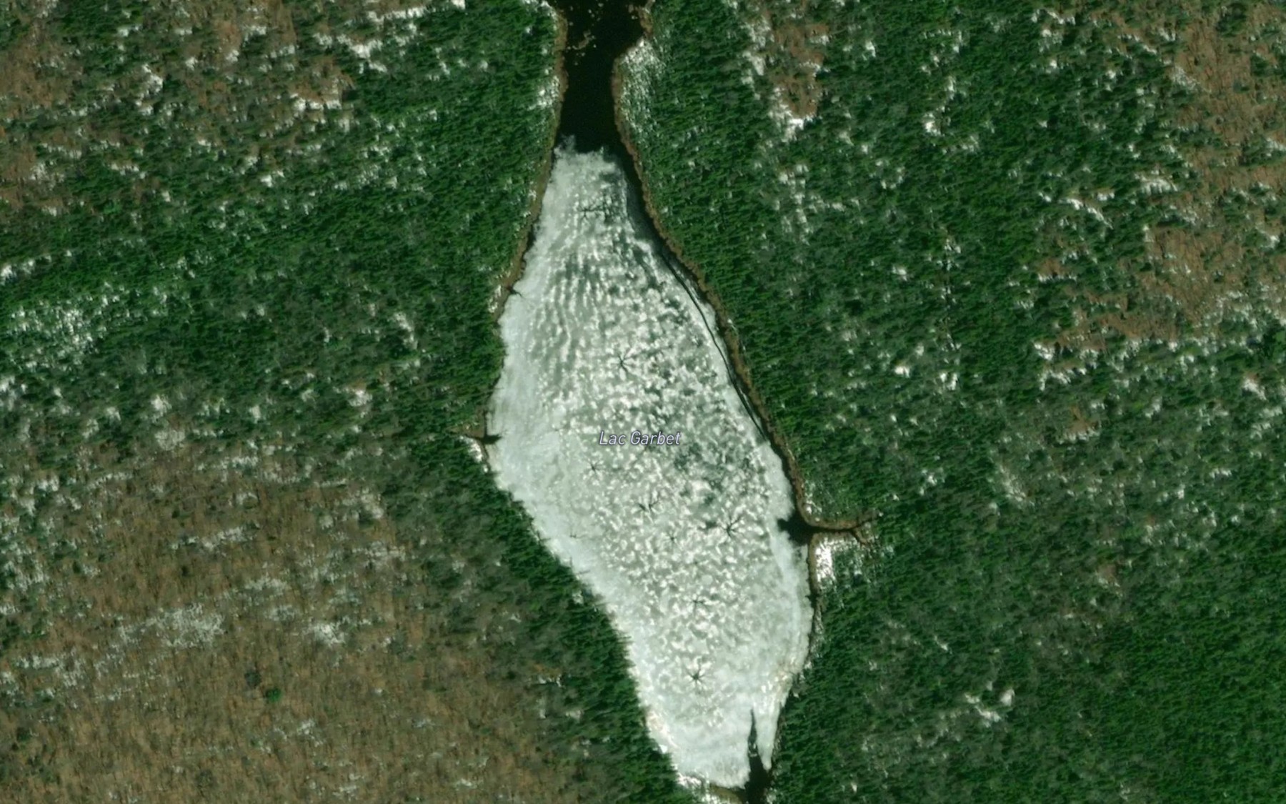 Satellite map of the Lac Garbet