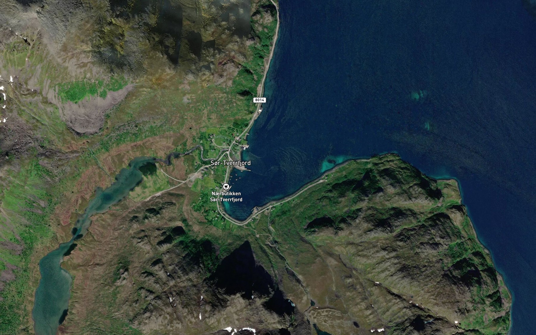Satellite map of the Bardnatvuodna