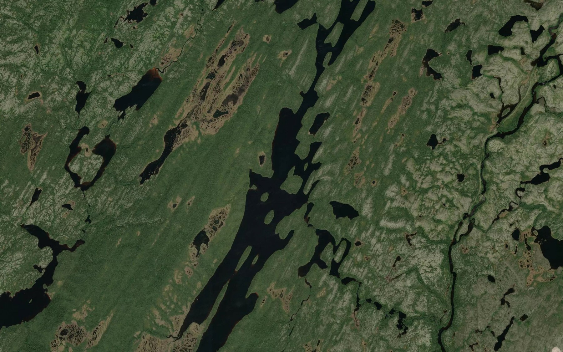 Satellite map of the Lac Leotard