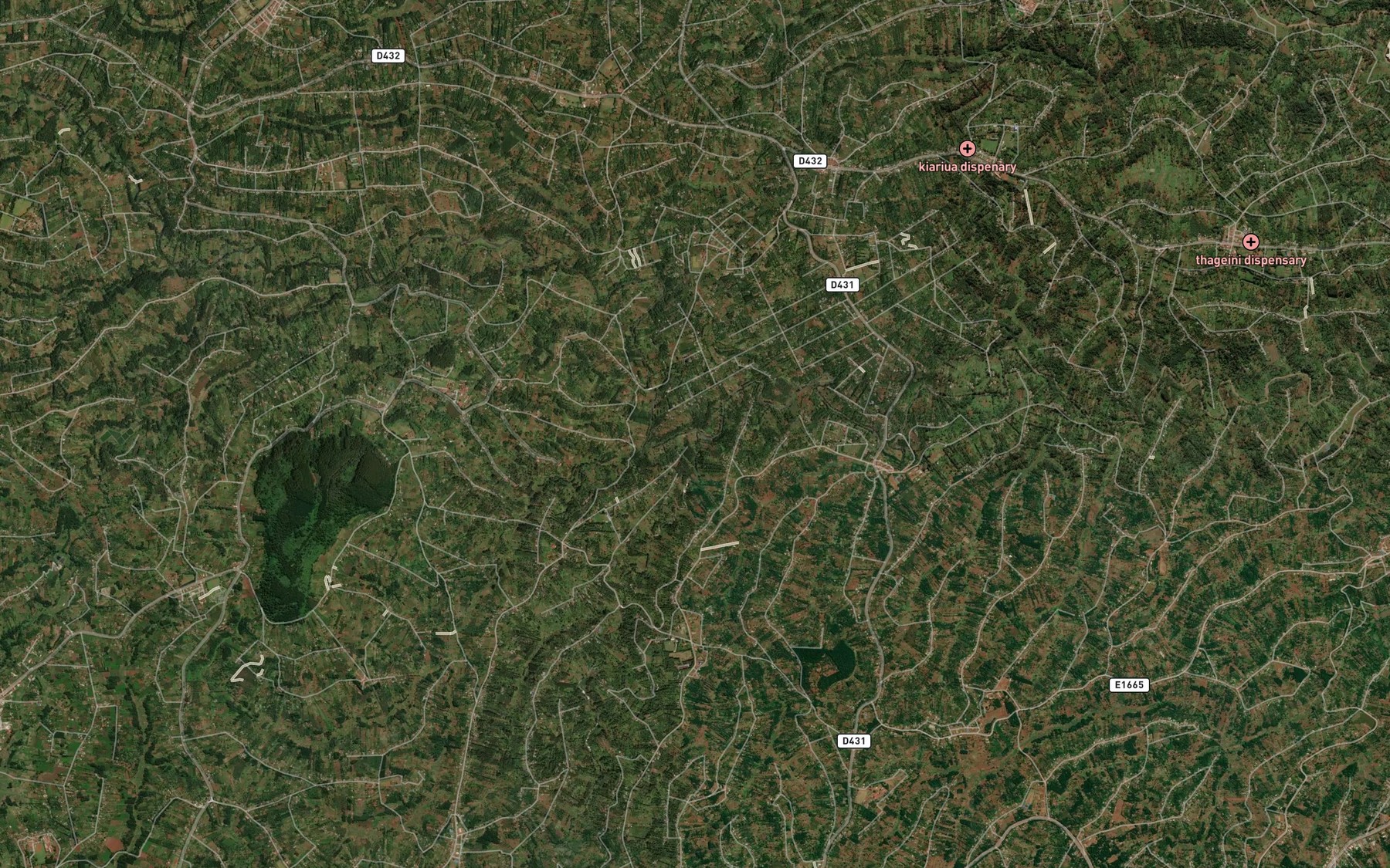 Satellite map of the Gakira