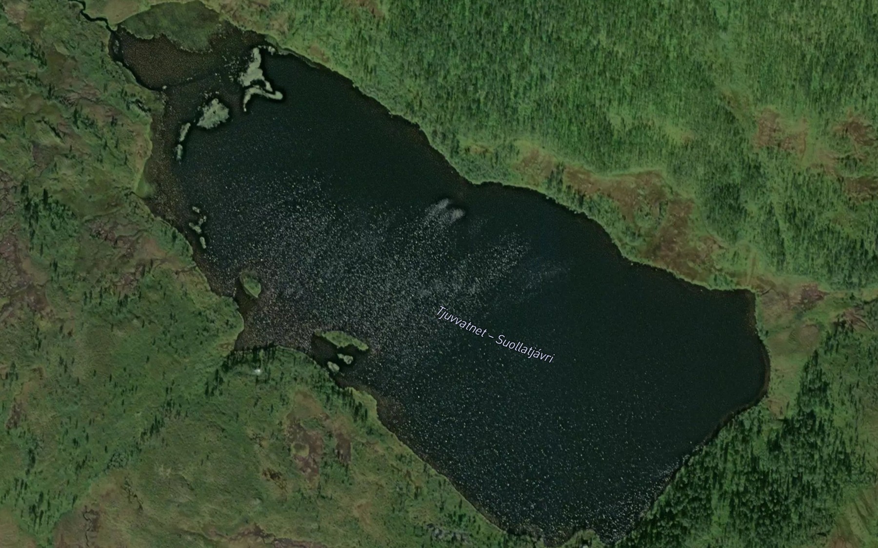 Satellite map of the Nattmalsvatnet