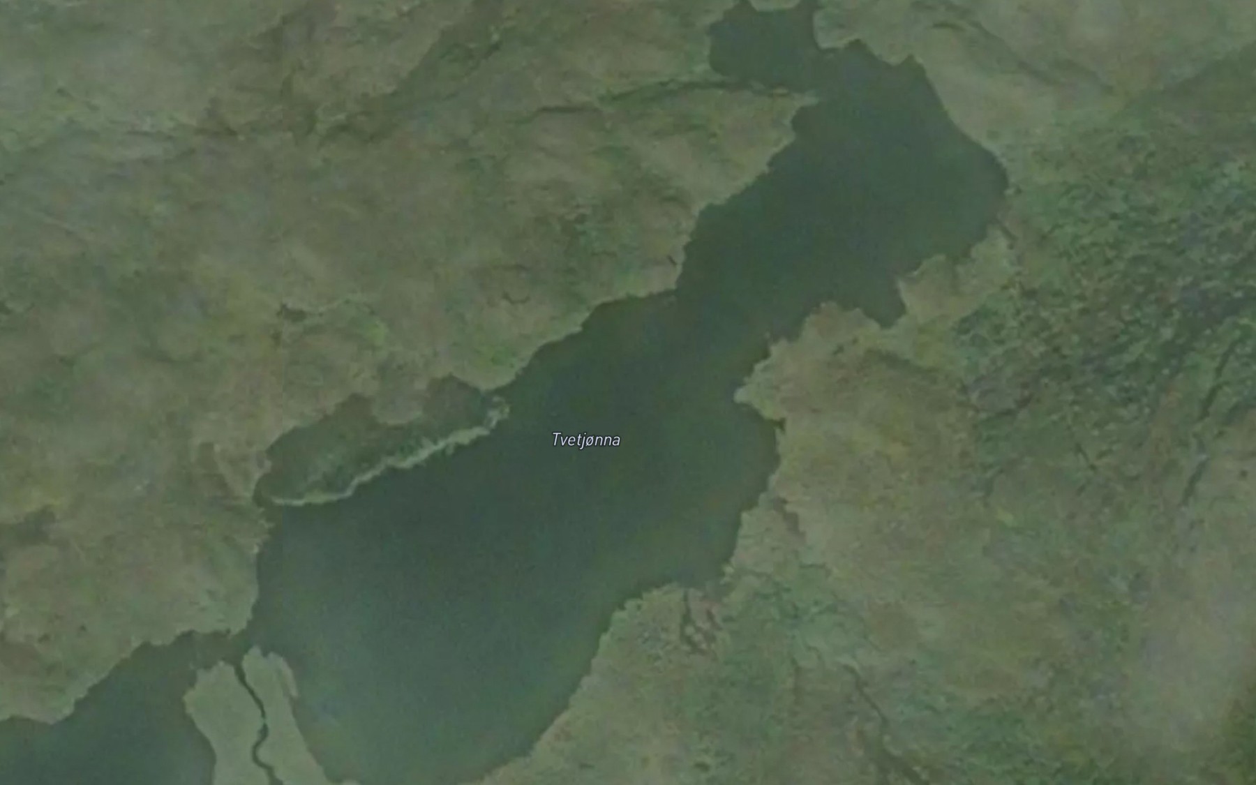 Satellite map of the Tvetjorna