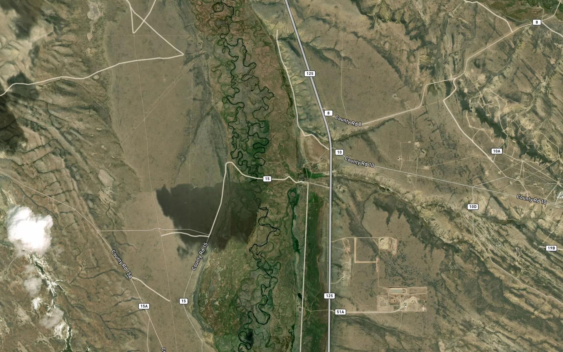 Satellite map of the Buckeye Ditch