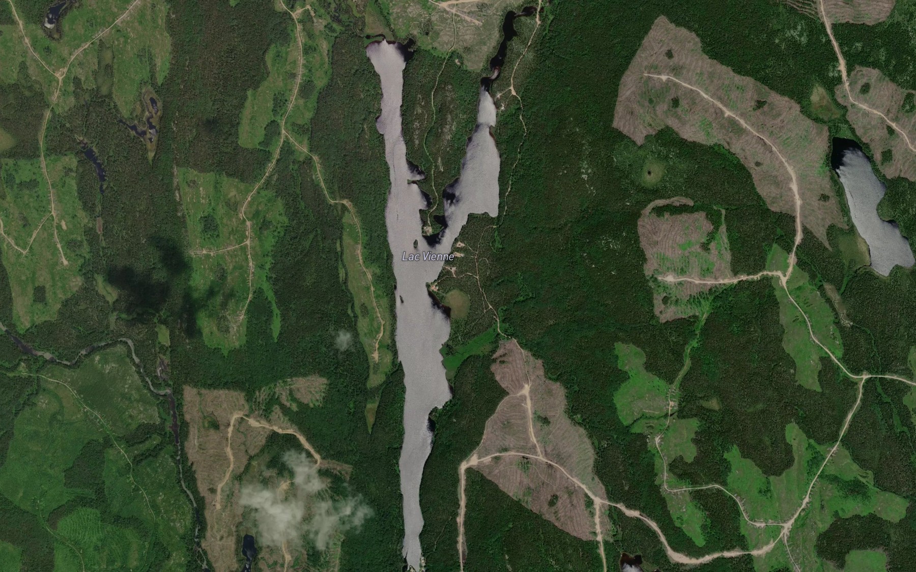 Satellite map of the Lac Vienne
