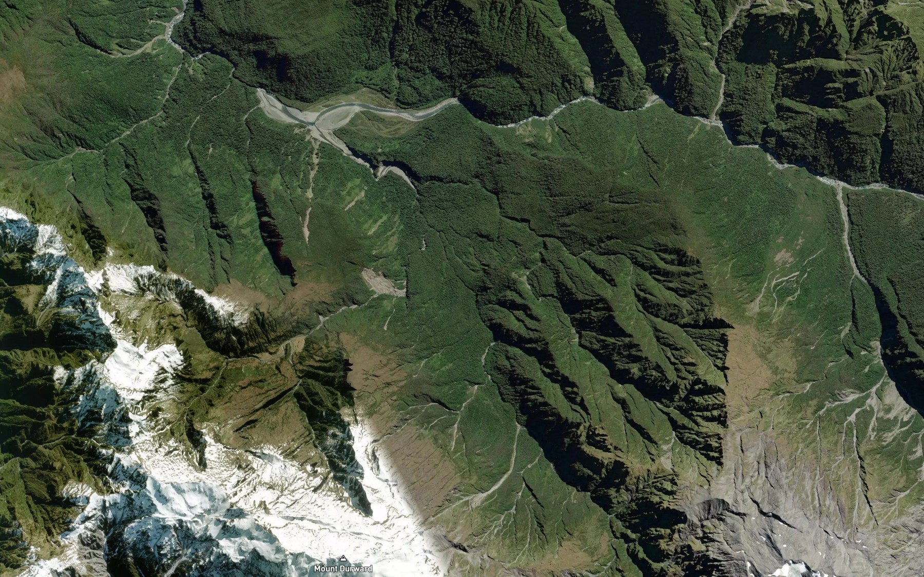 Satellite map of the Whirling Water