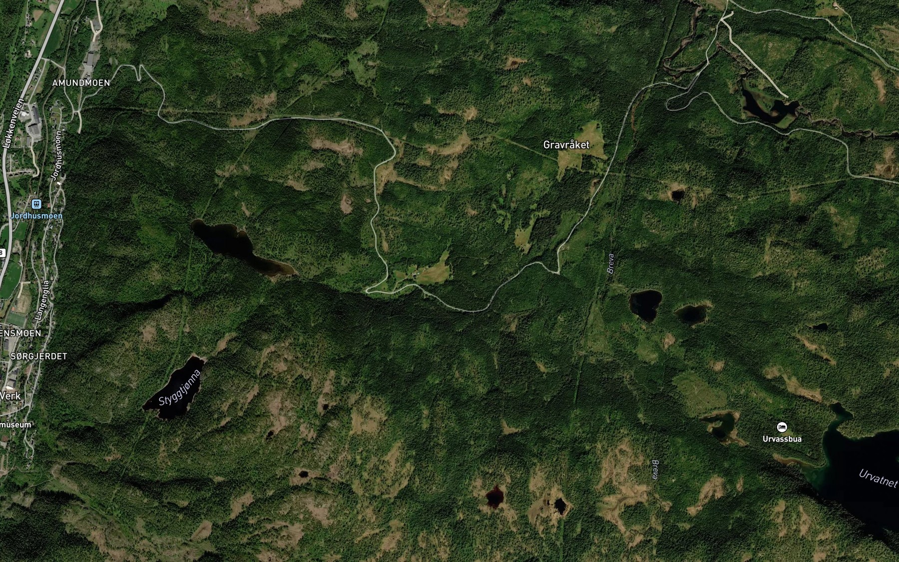 Satellite map of the Bustadbekken
