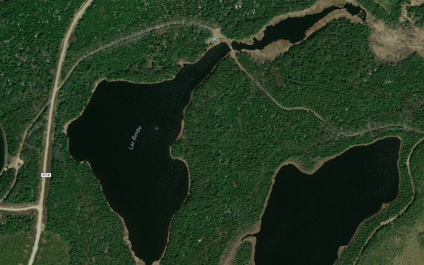 Satellite map of the Lac Bimbo