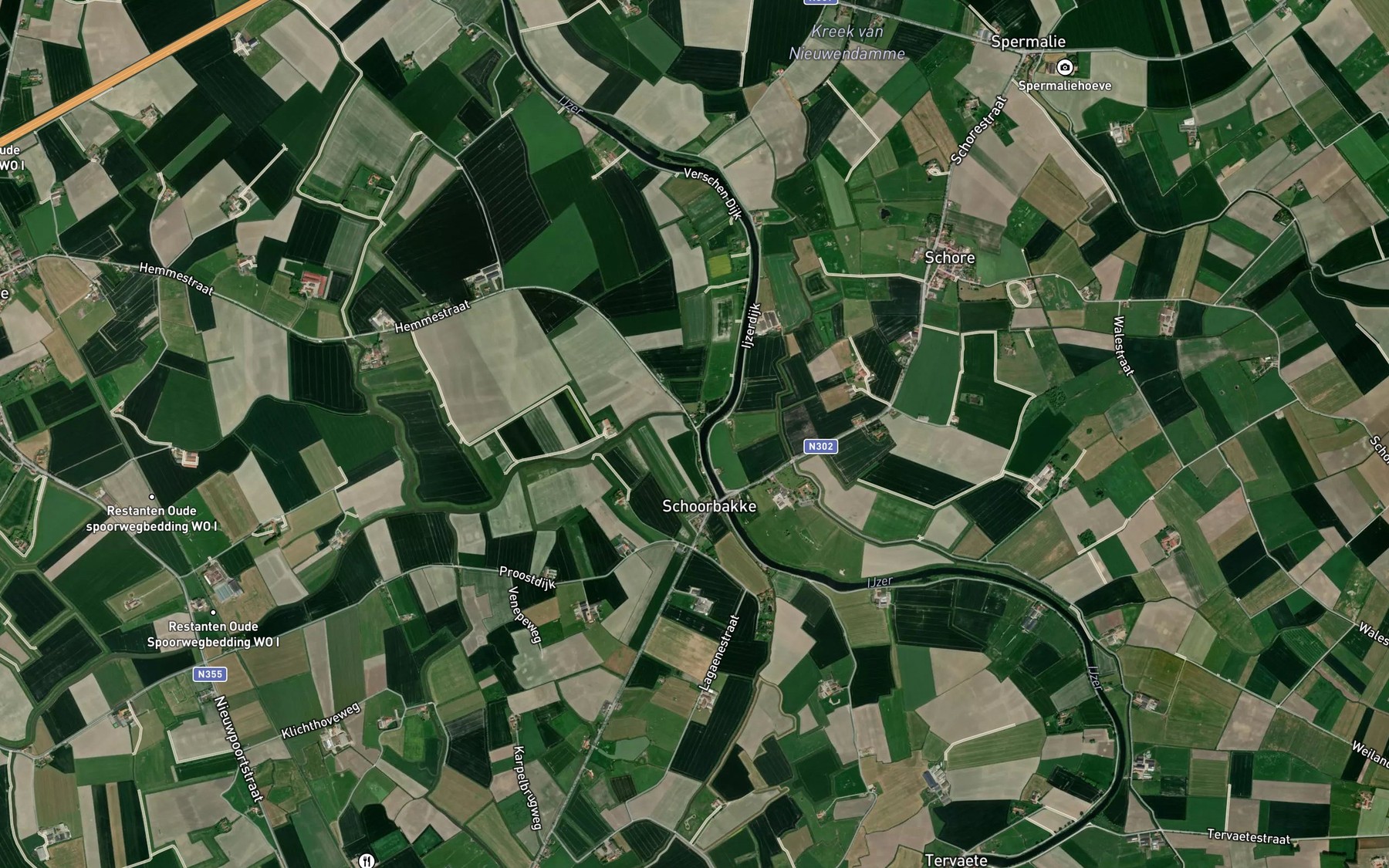 Satellite map of the Kleine Beverdijkvaart