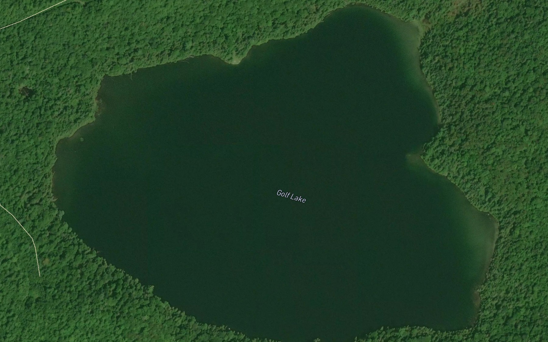 Satellite map of the Golf Lake