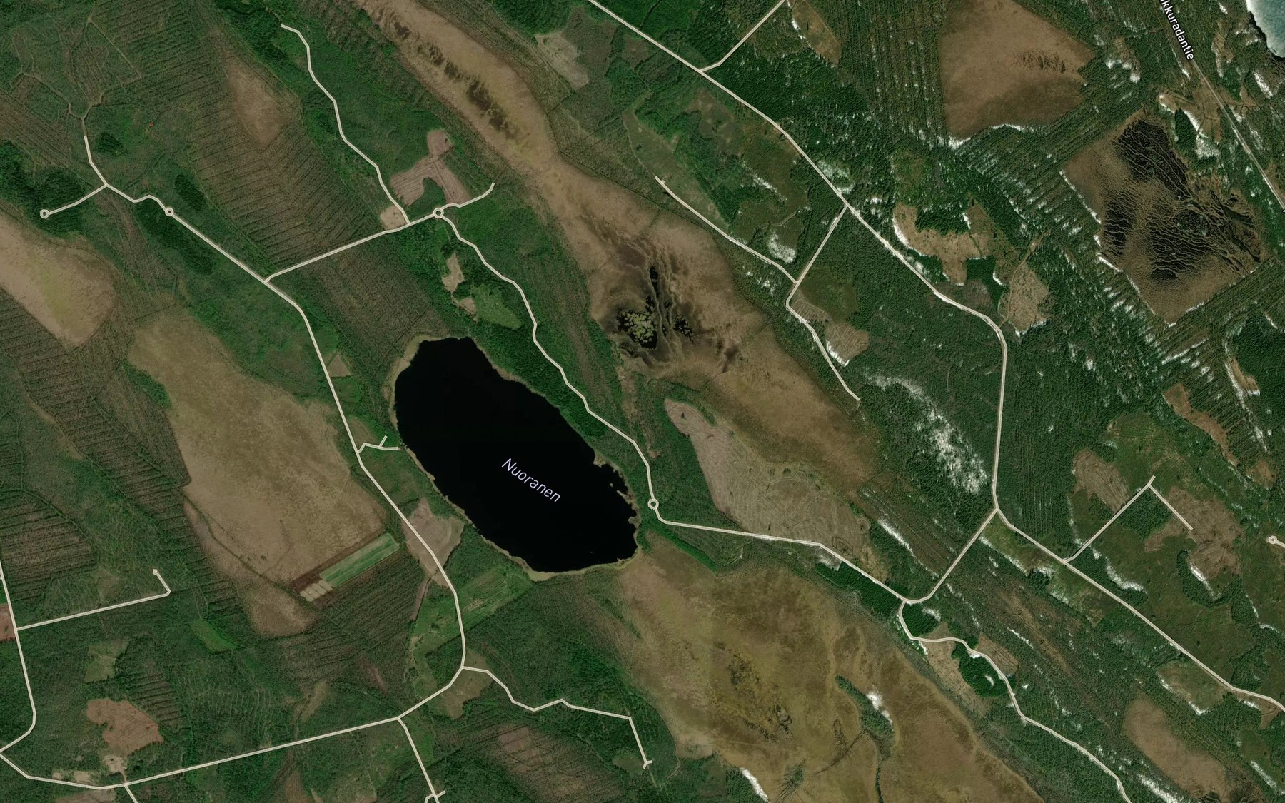 Satellite map of the Nuorasenjarvi