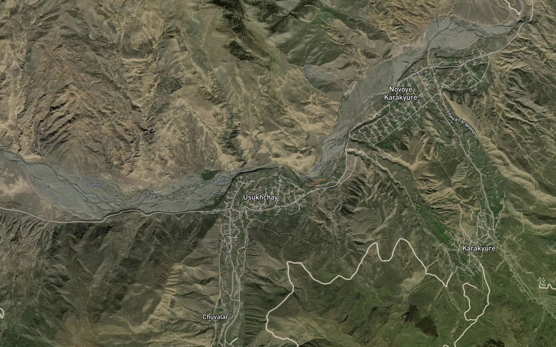 Satellite map of the Usukhchay