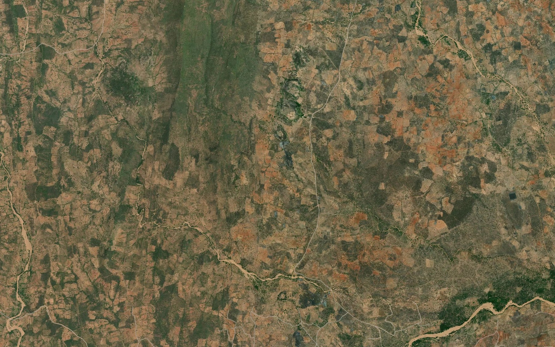 Satellite map of the Kasura Dam