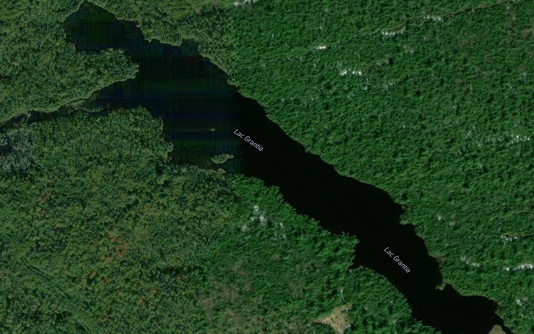 Satellite map of the Lac Grantia