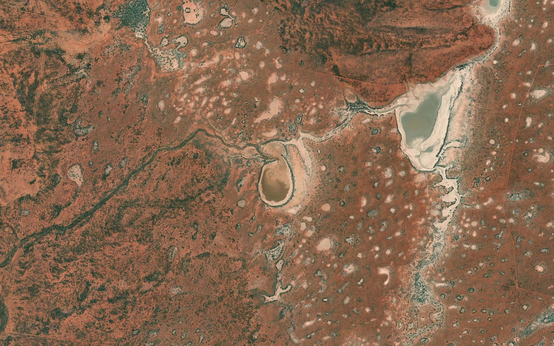 Satellite map of the Lake Karatta