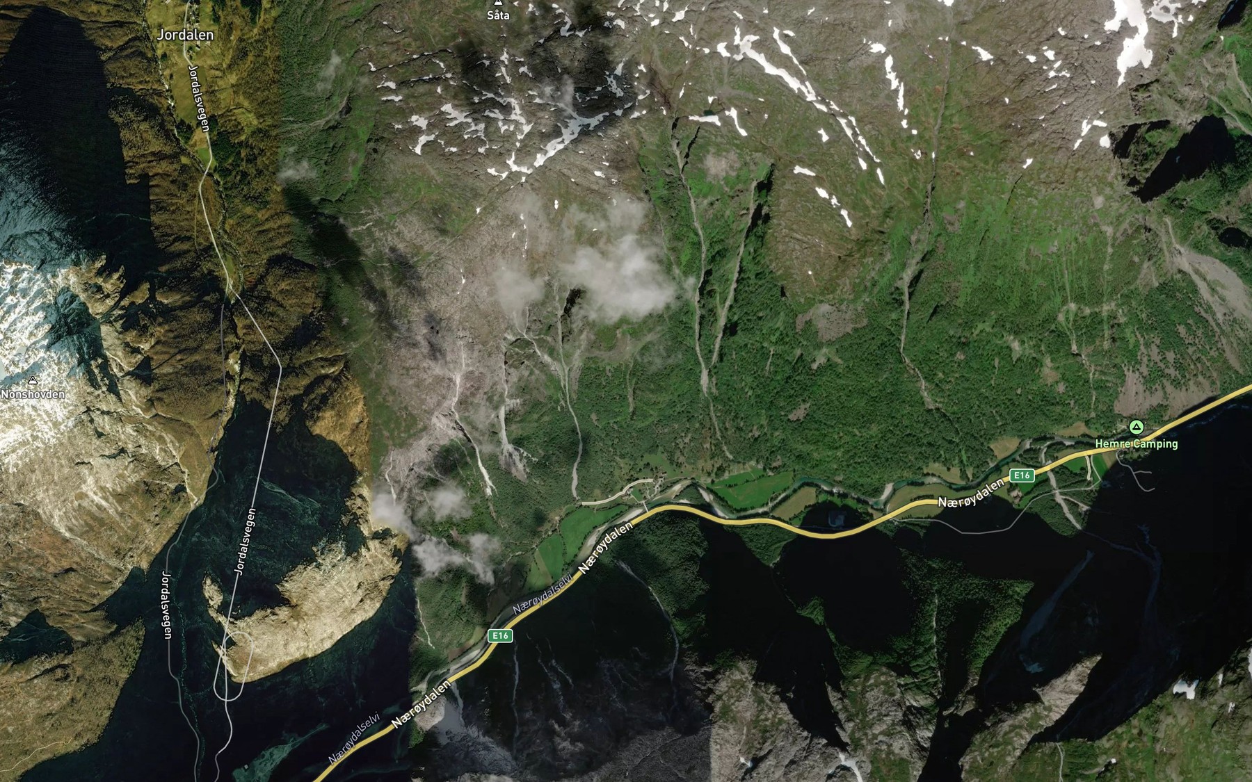 Satellite map of the Husanovgrovi