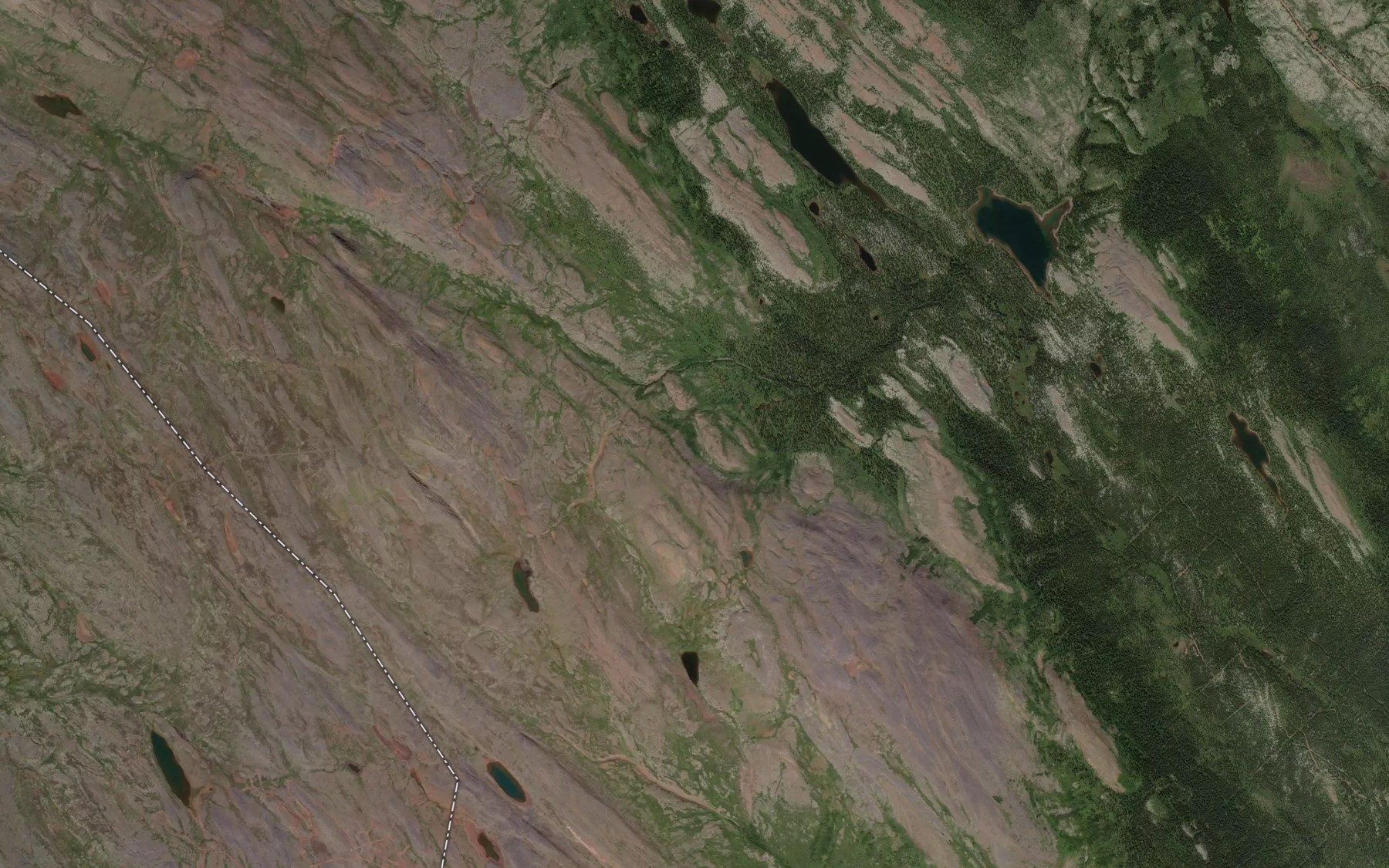 Satellite map of the Ruisseau Pinacle