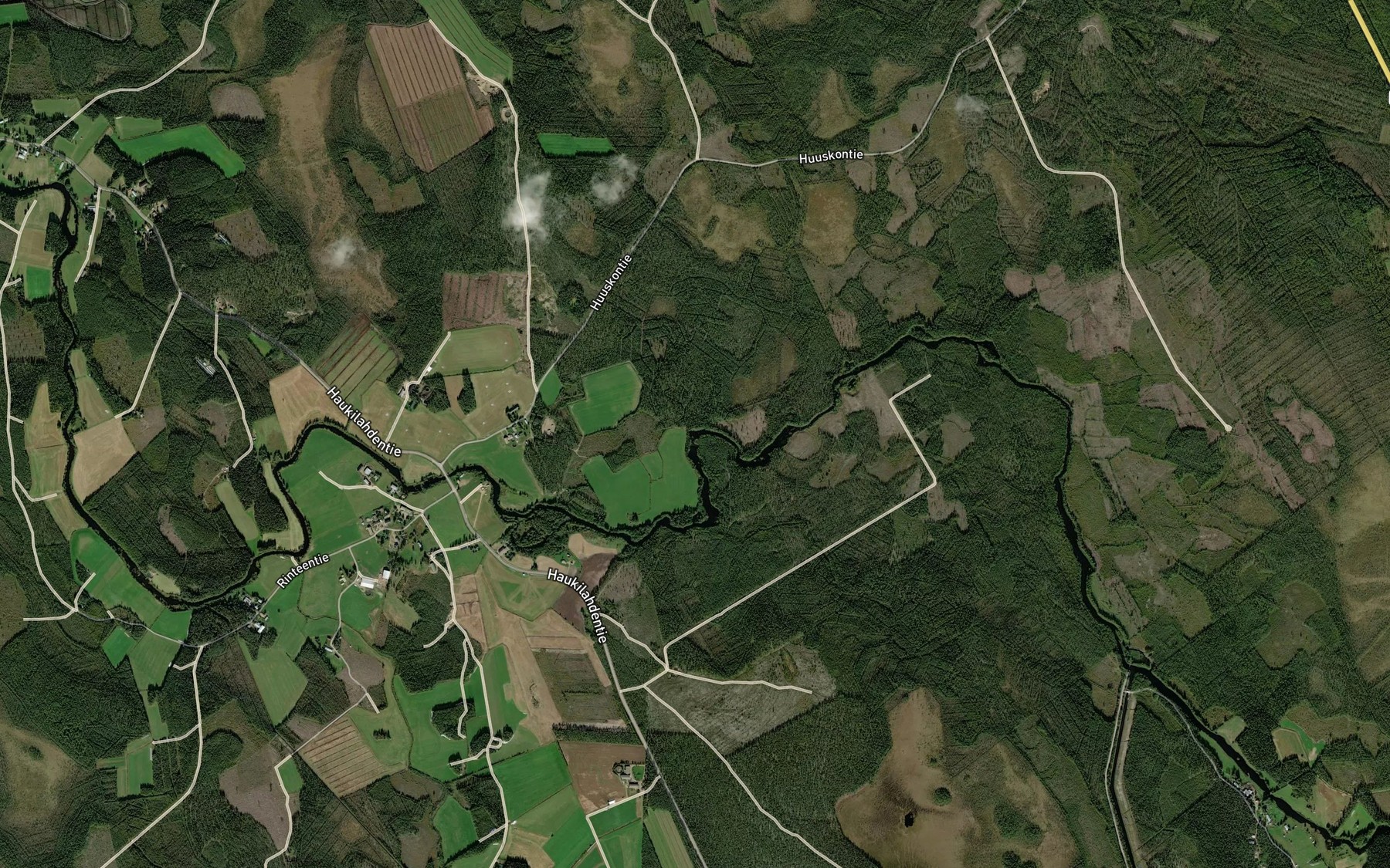 Satellite map of the Isomutka