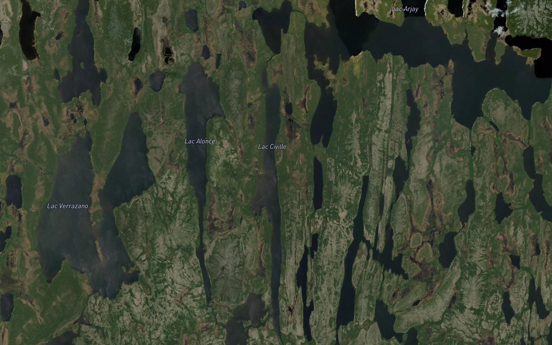 Satellite map of the Lac Civille
