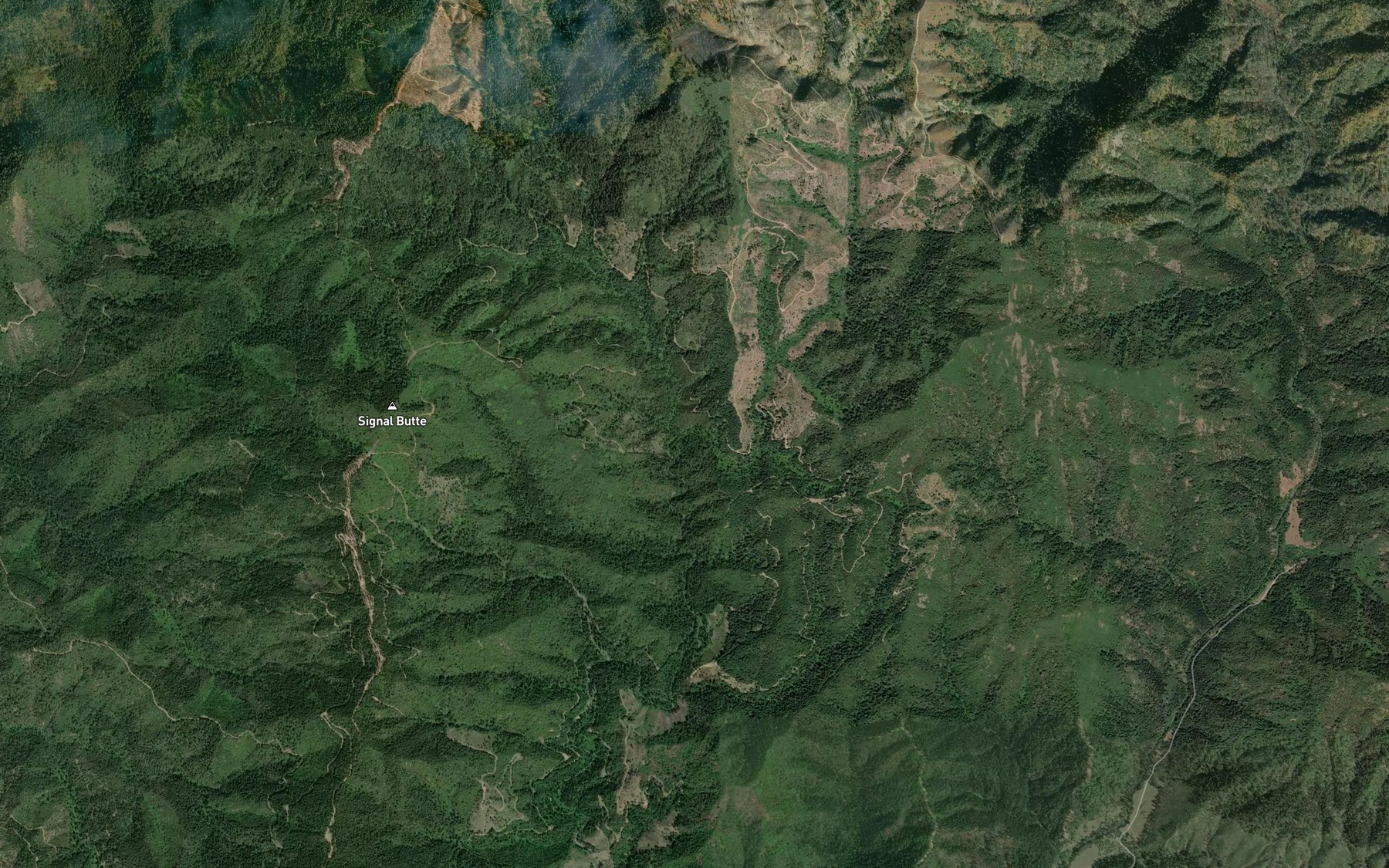 Satellite map of the East Fork North Fork Sulanharas Creek