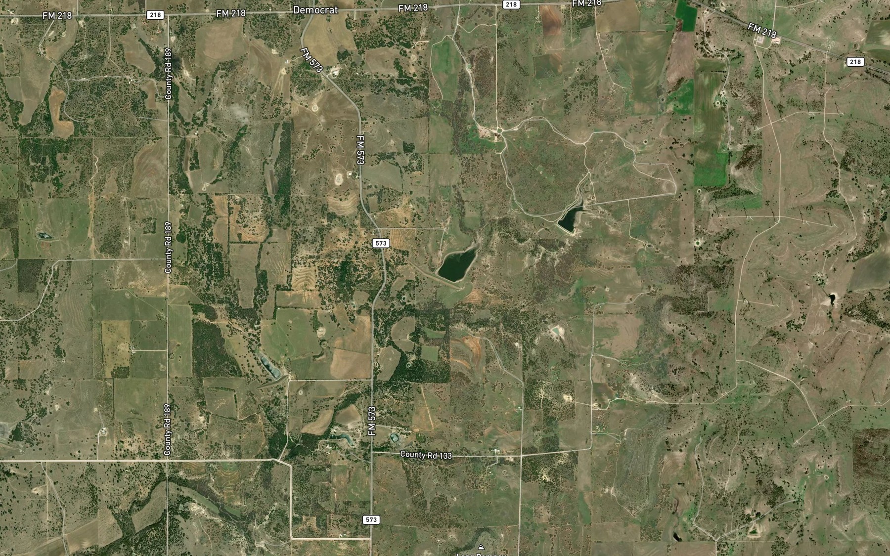 Satellite map of the Blanket Creek Watershed Reservoir Number Seventeen