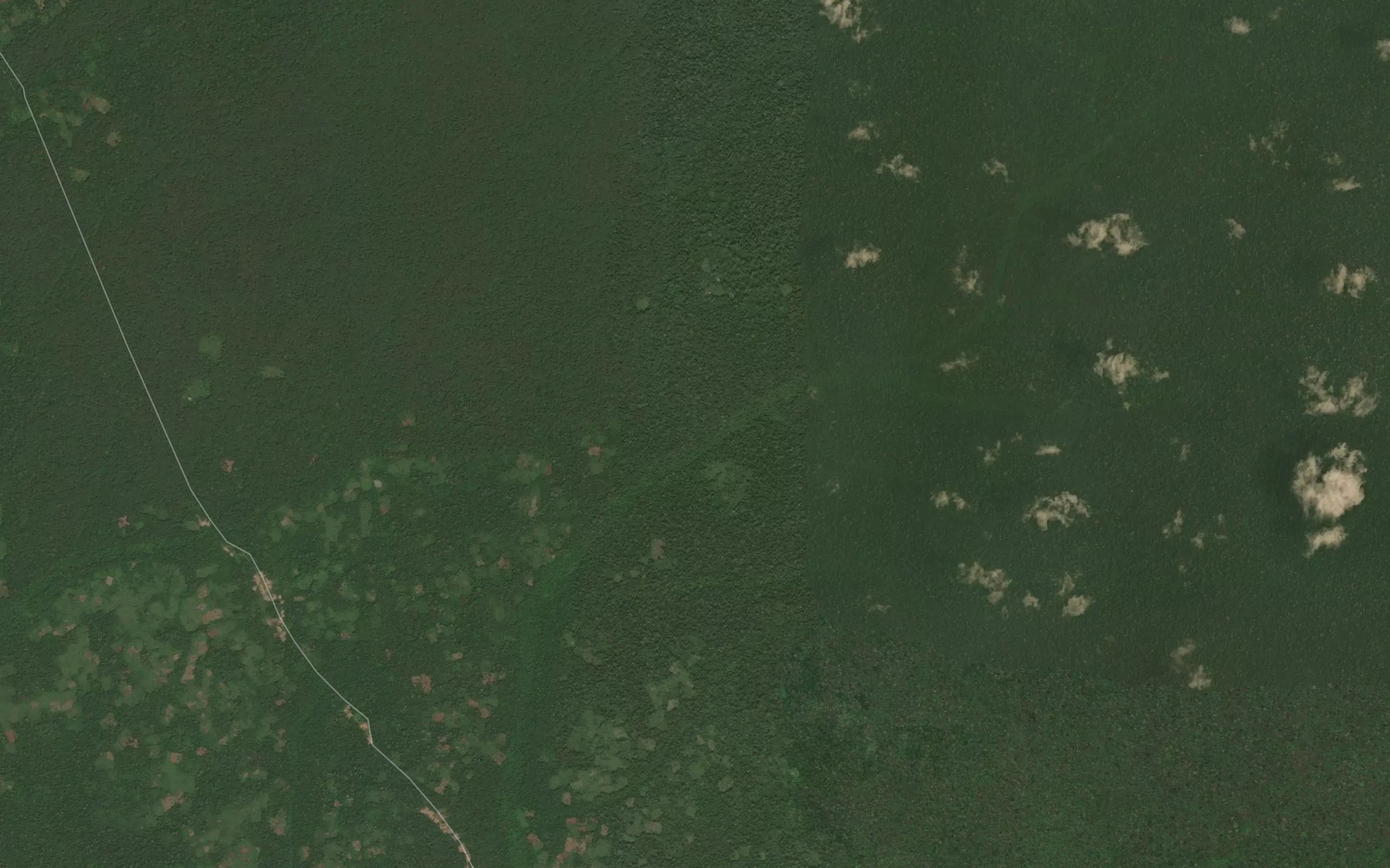 Satellite map of the Mondonga
