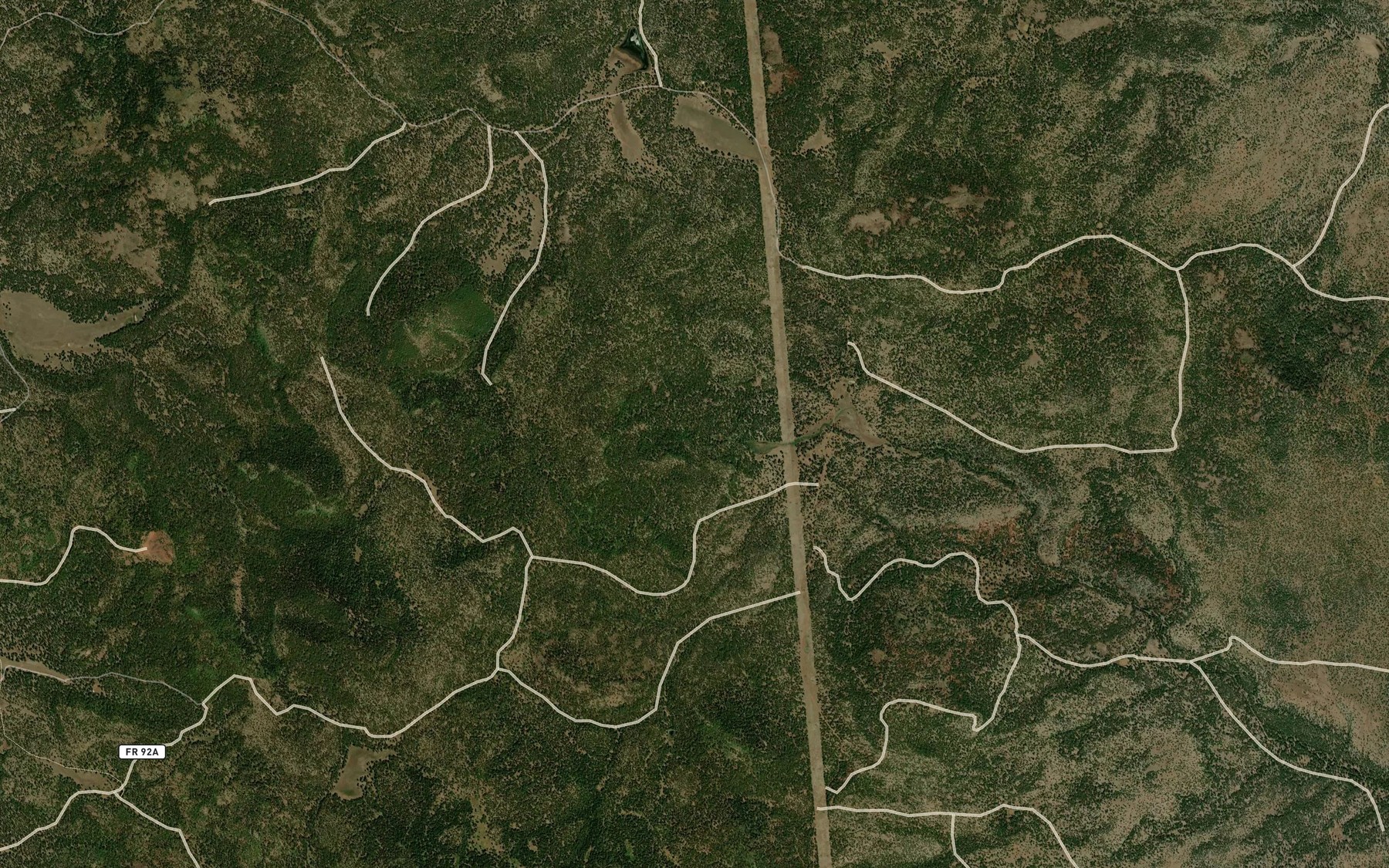 Satellite map of the Sawmill Springs