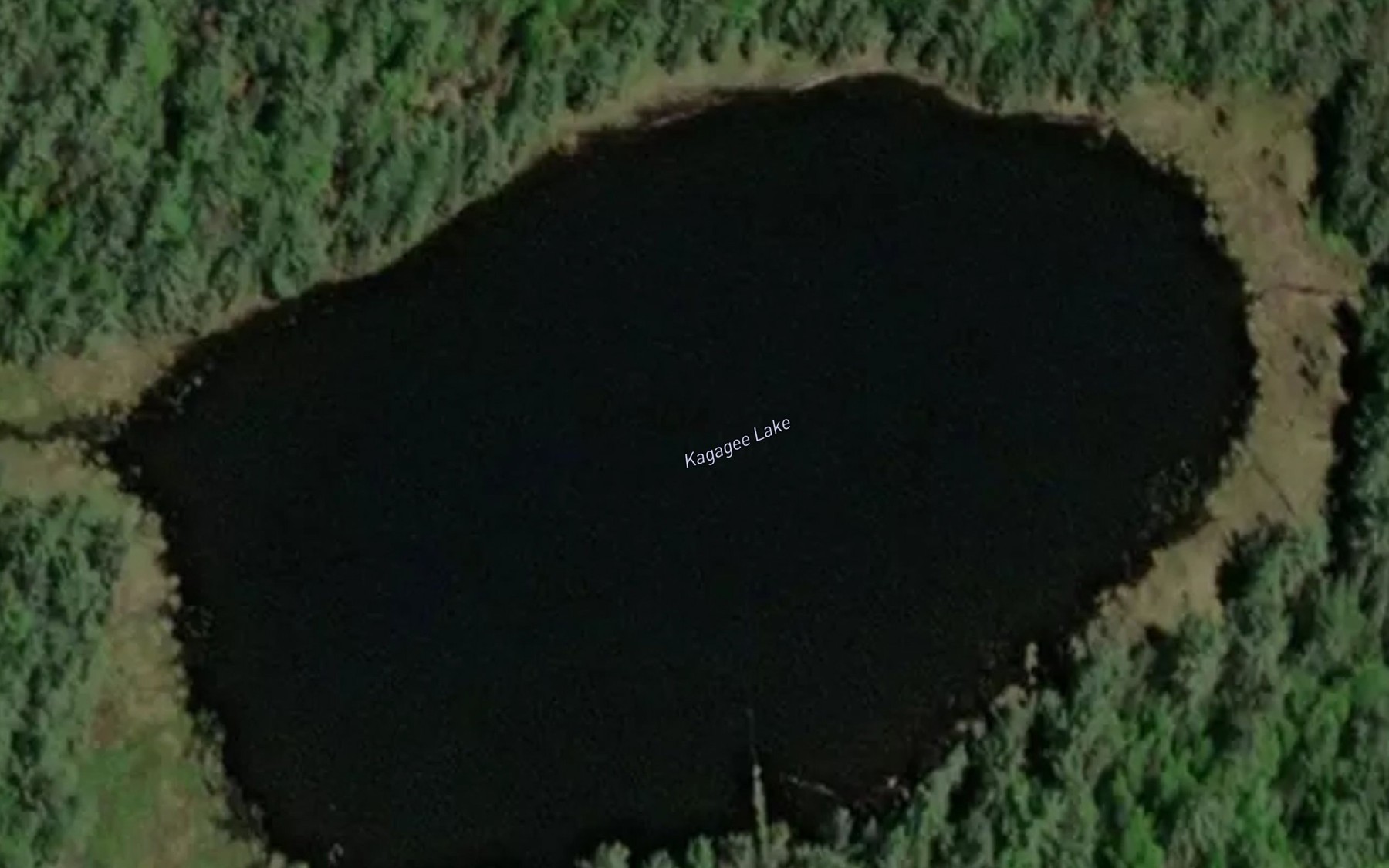 Satellite map of the Kagagee Lake