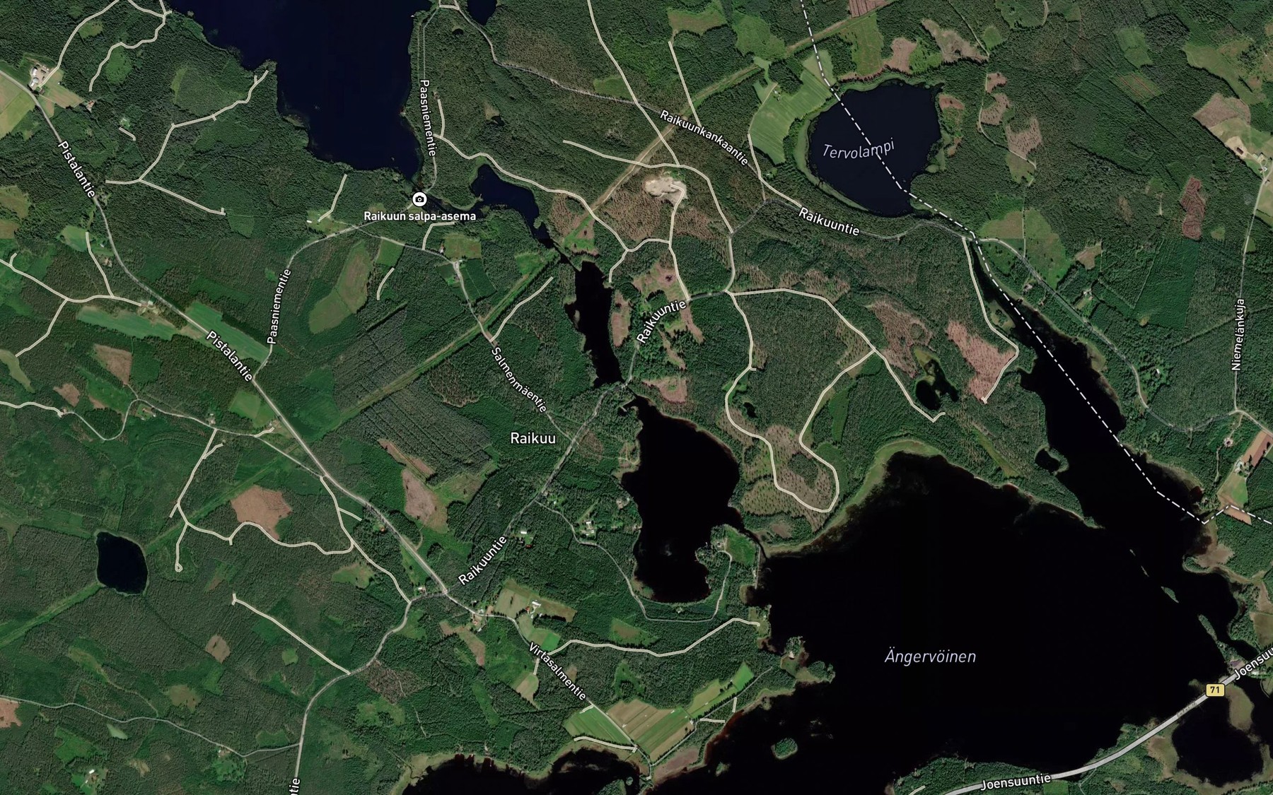 Satellite map of the Raikuun Kanava