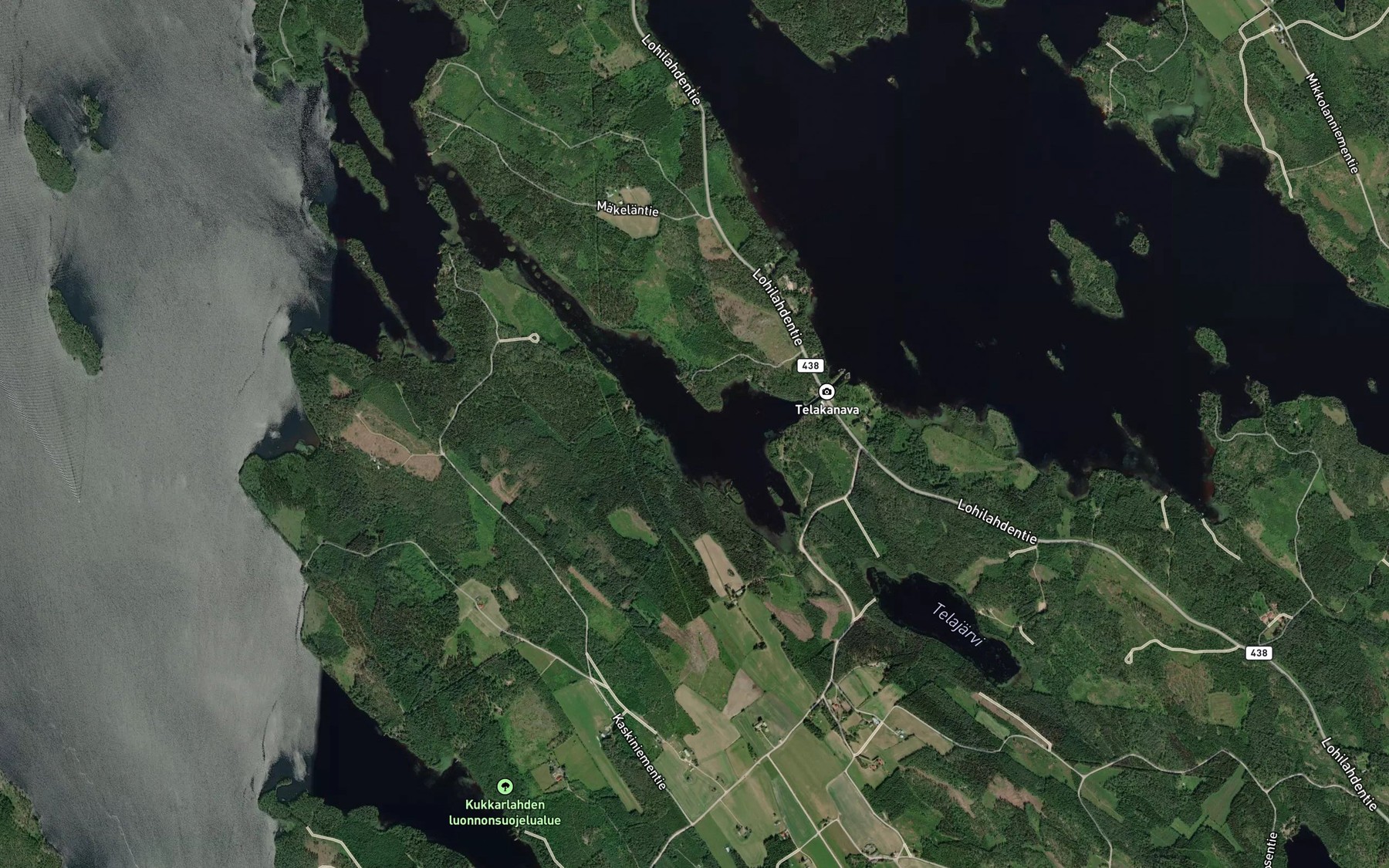 Satellite map of the Telalahti