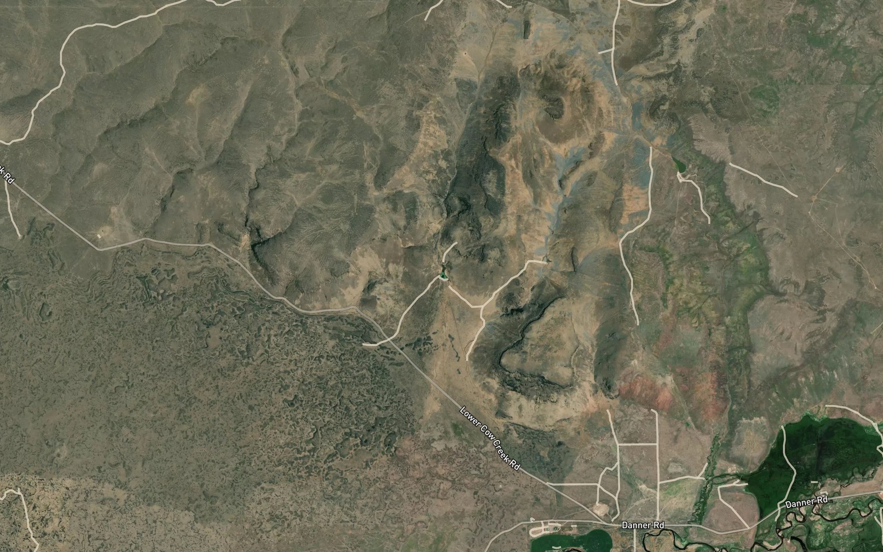 Satellite map of the Fells Spring