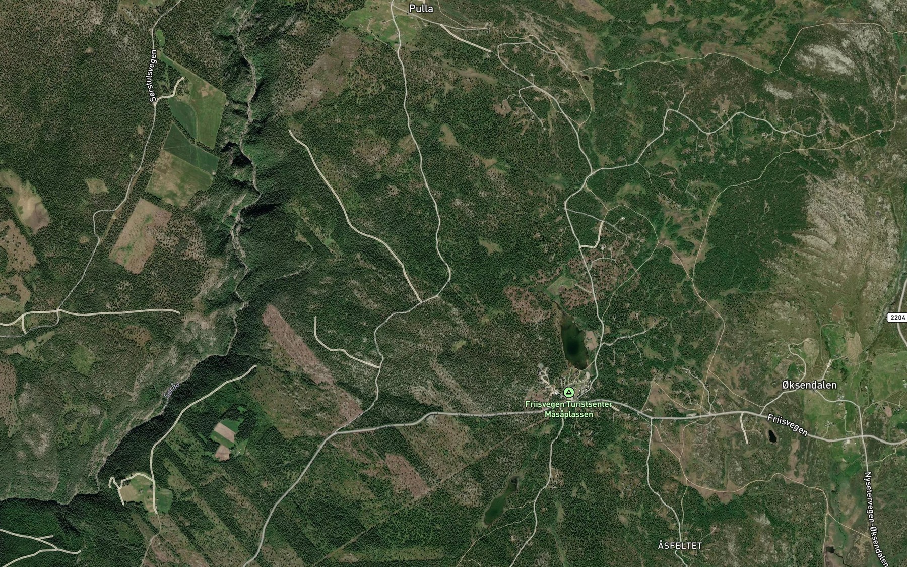 Satellite map of the Bustulsbekken