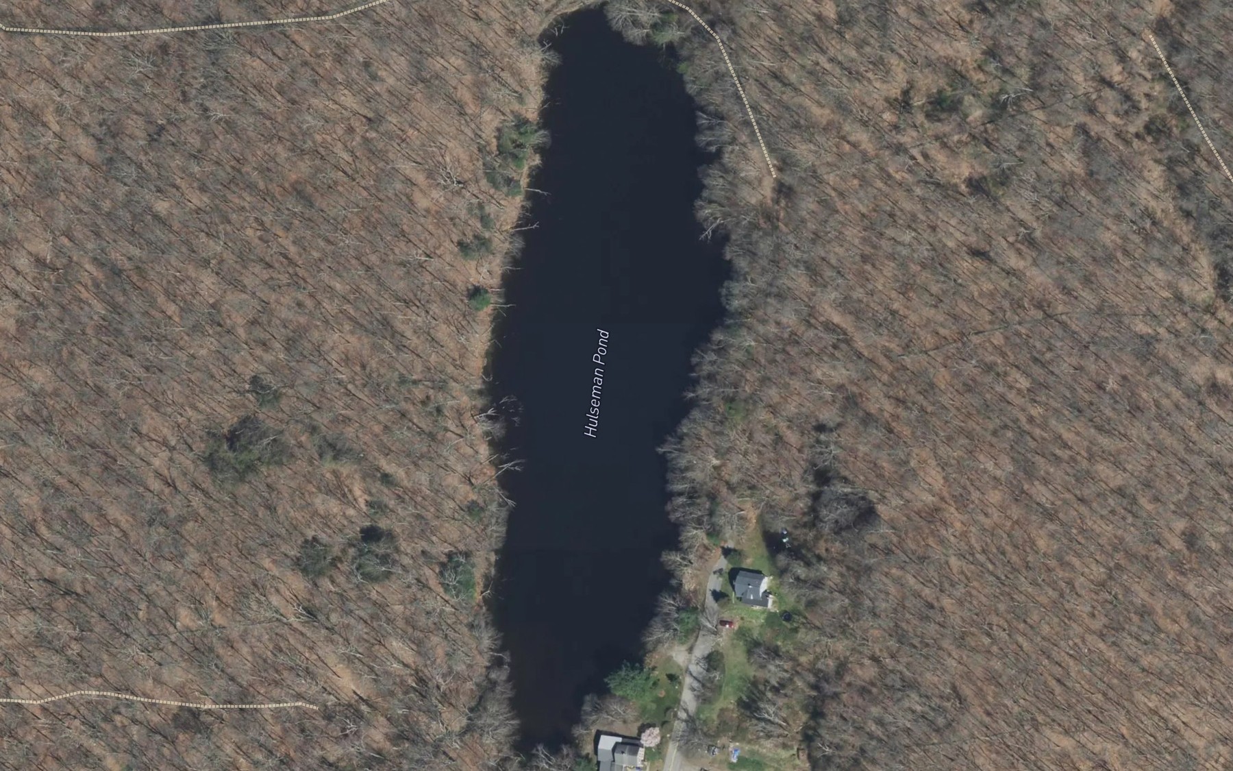 Satellite map of the Hulseman Pond