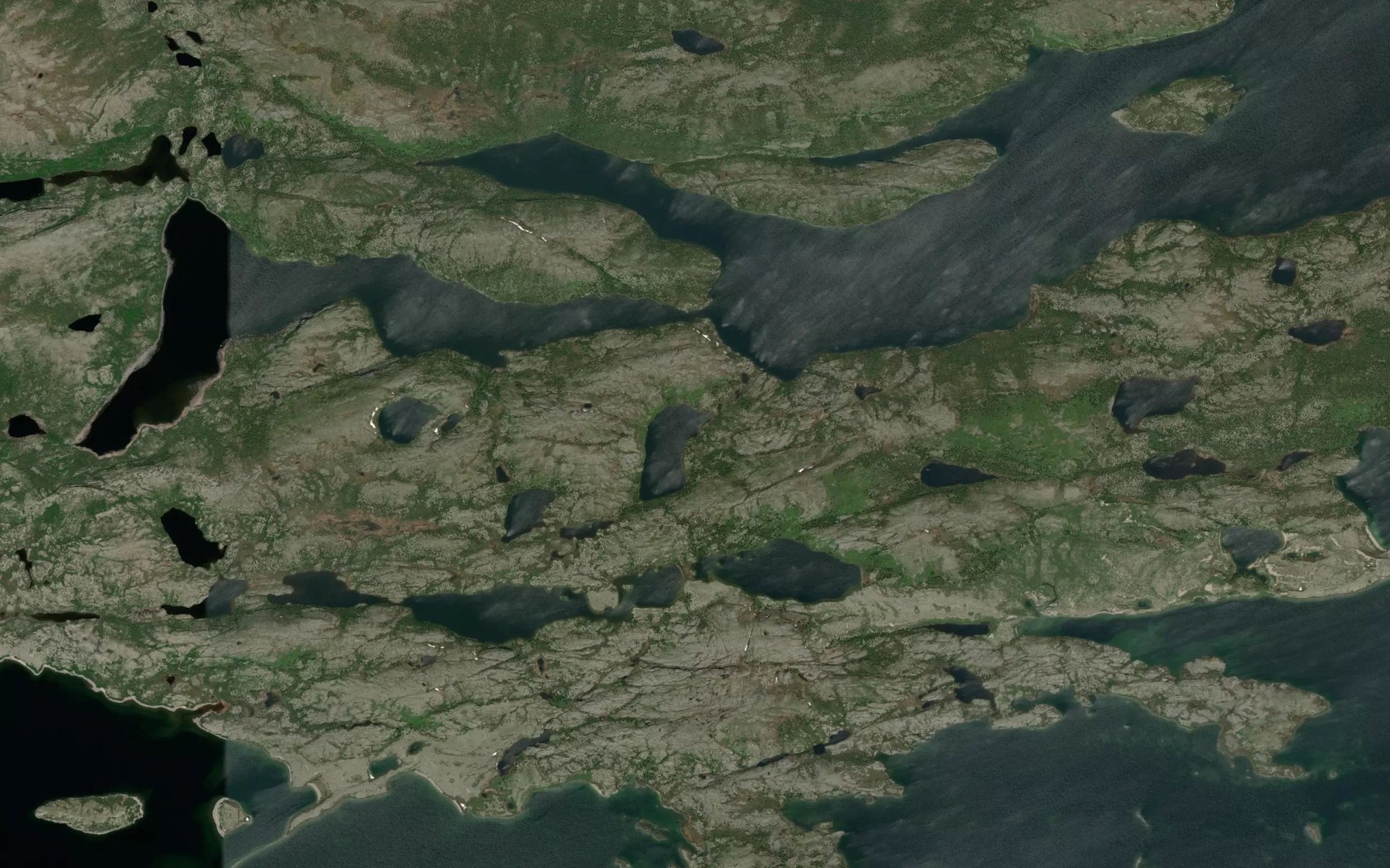 Satellite map of the Baie Upichun