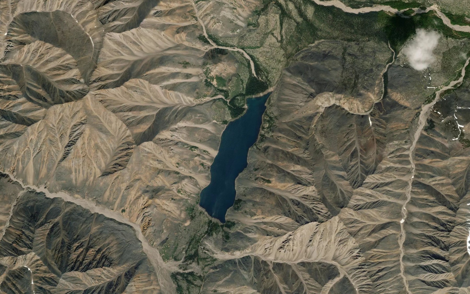 Satellite map of the Ozero Nessi