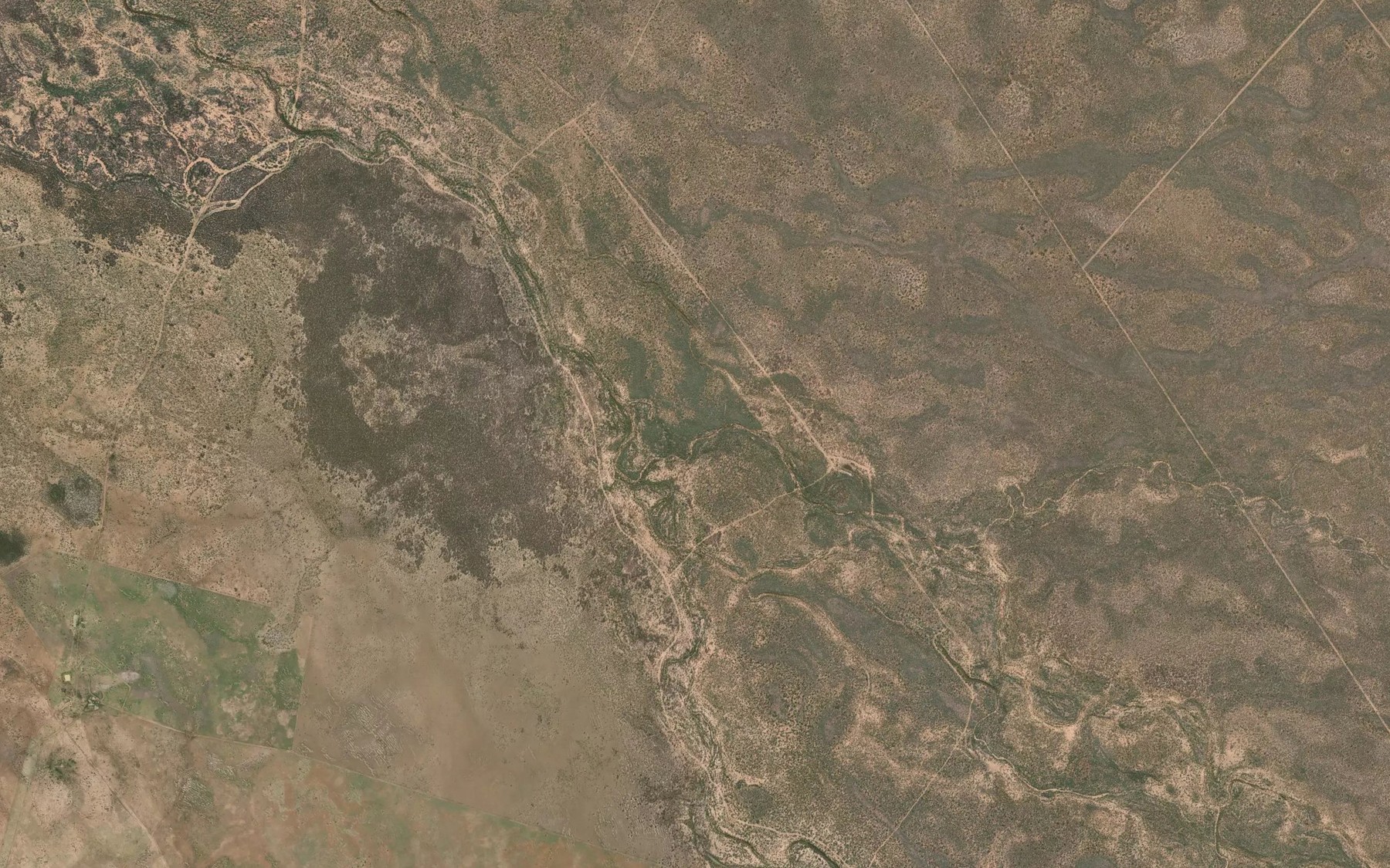 Satellite map of the Cuddray Creek