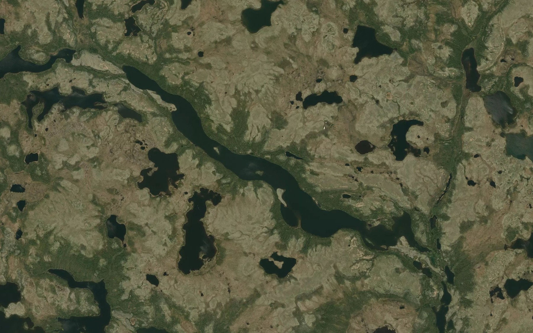 Satellite map of the Mazier Lake