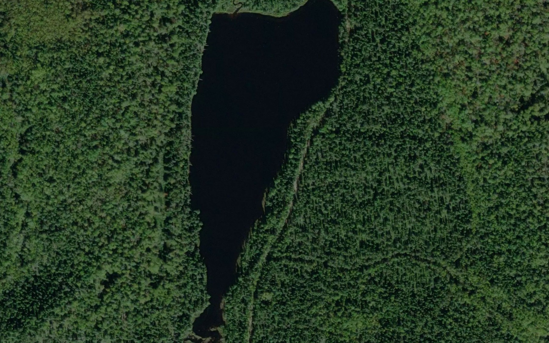 Satellite map of the Lac Morin