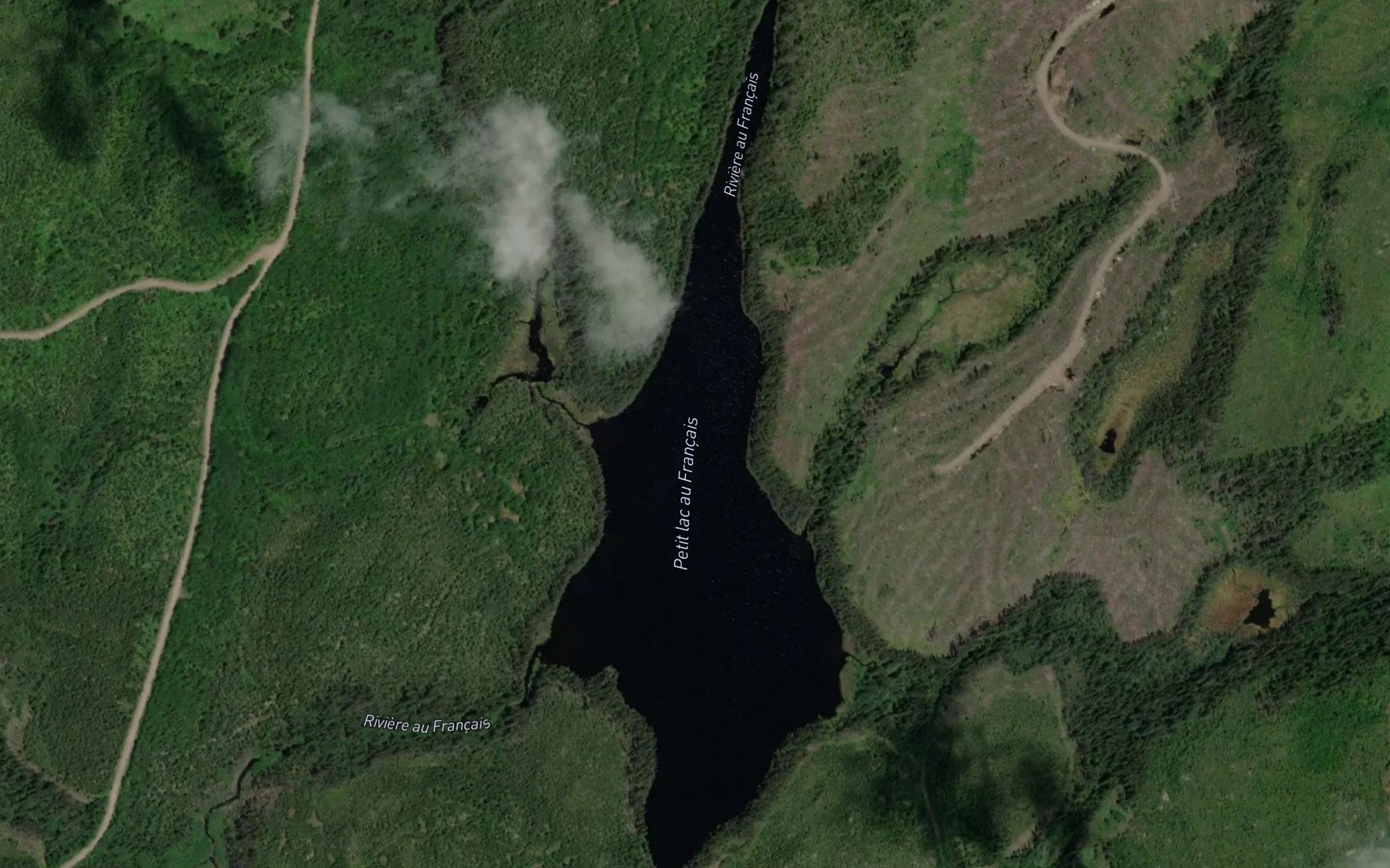 Satellite map of the Petit lac au Francais