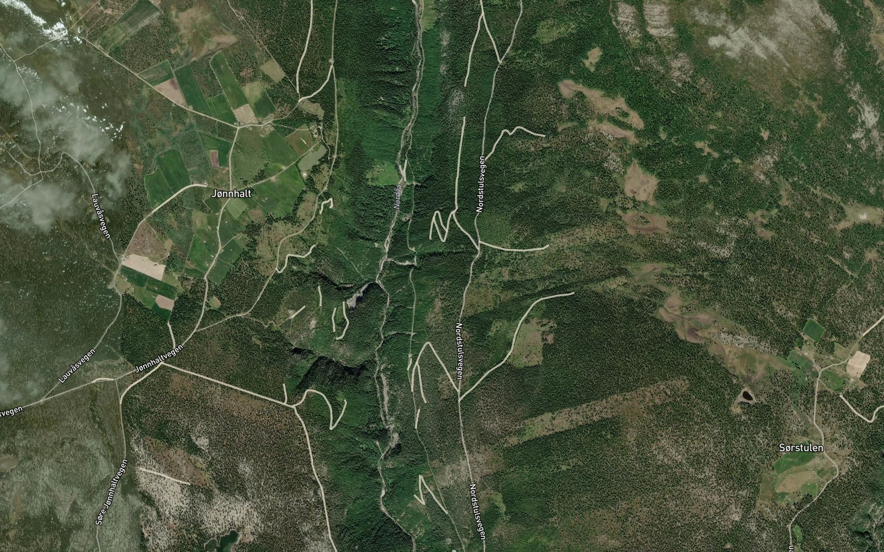 Satellite map of the Fremre Kollbekken