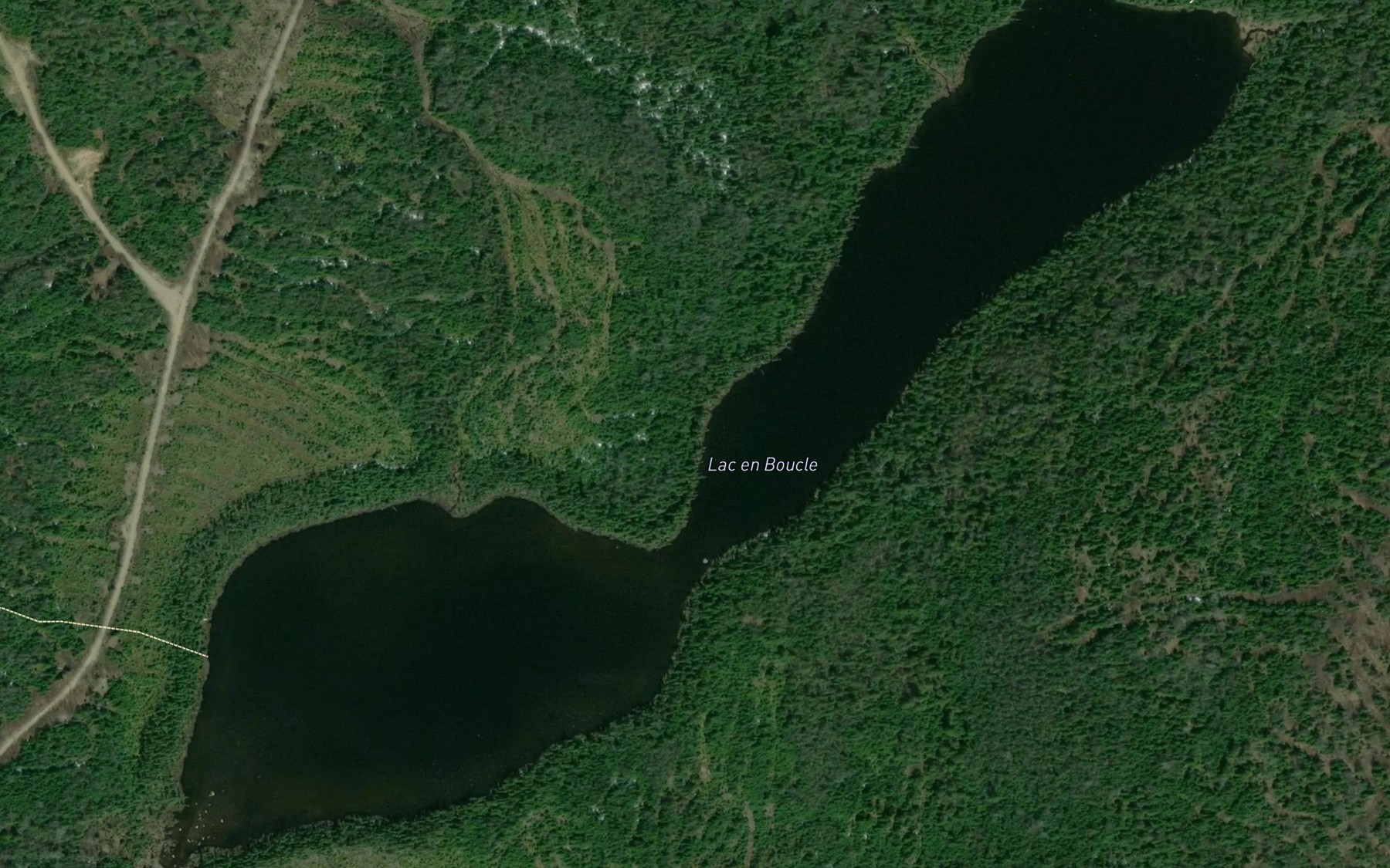 Satellite map of the Lac en Boucle