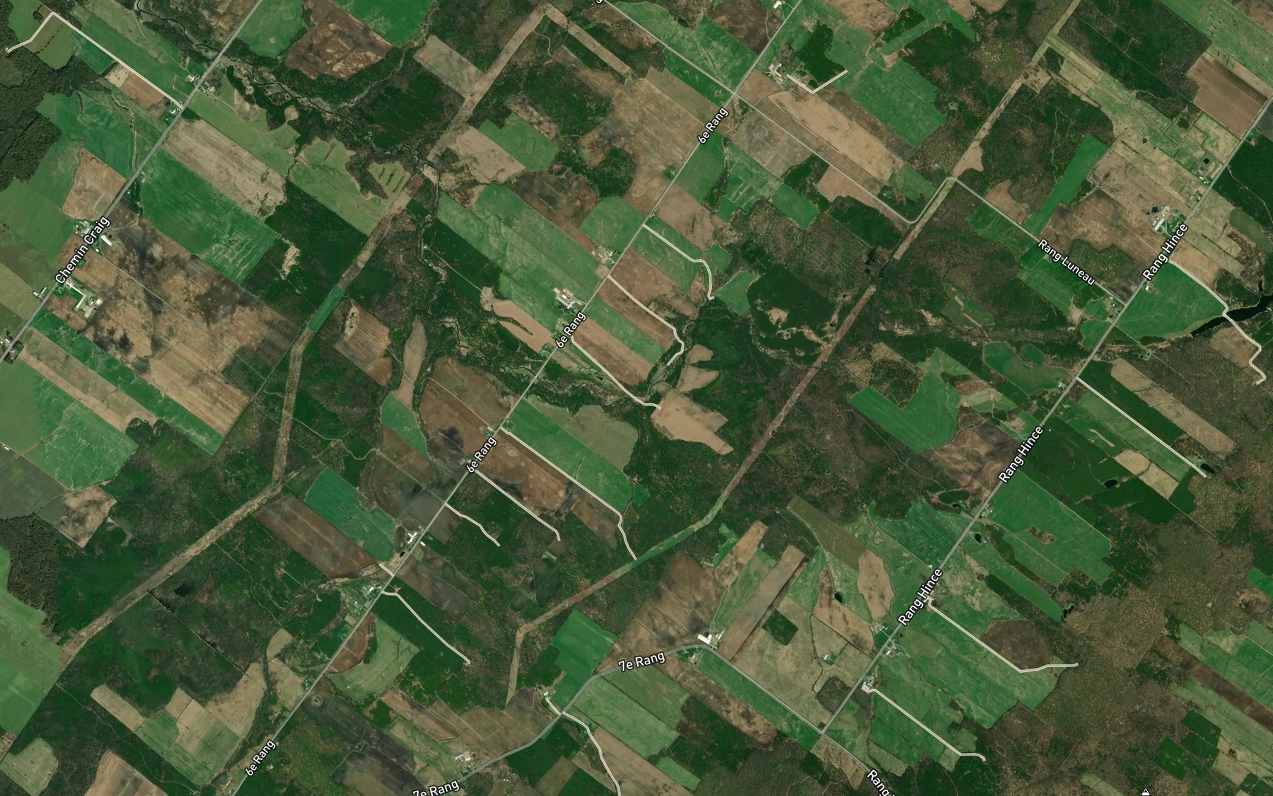 Satellite map of the Cours d'eau Hince