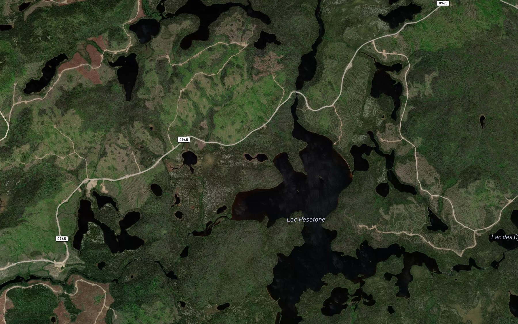 Satellite map of the Lac du Kukuku